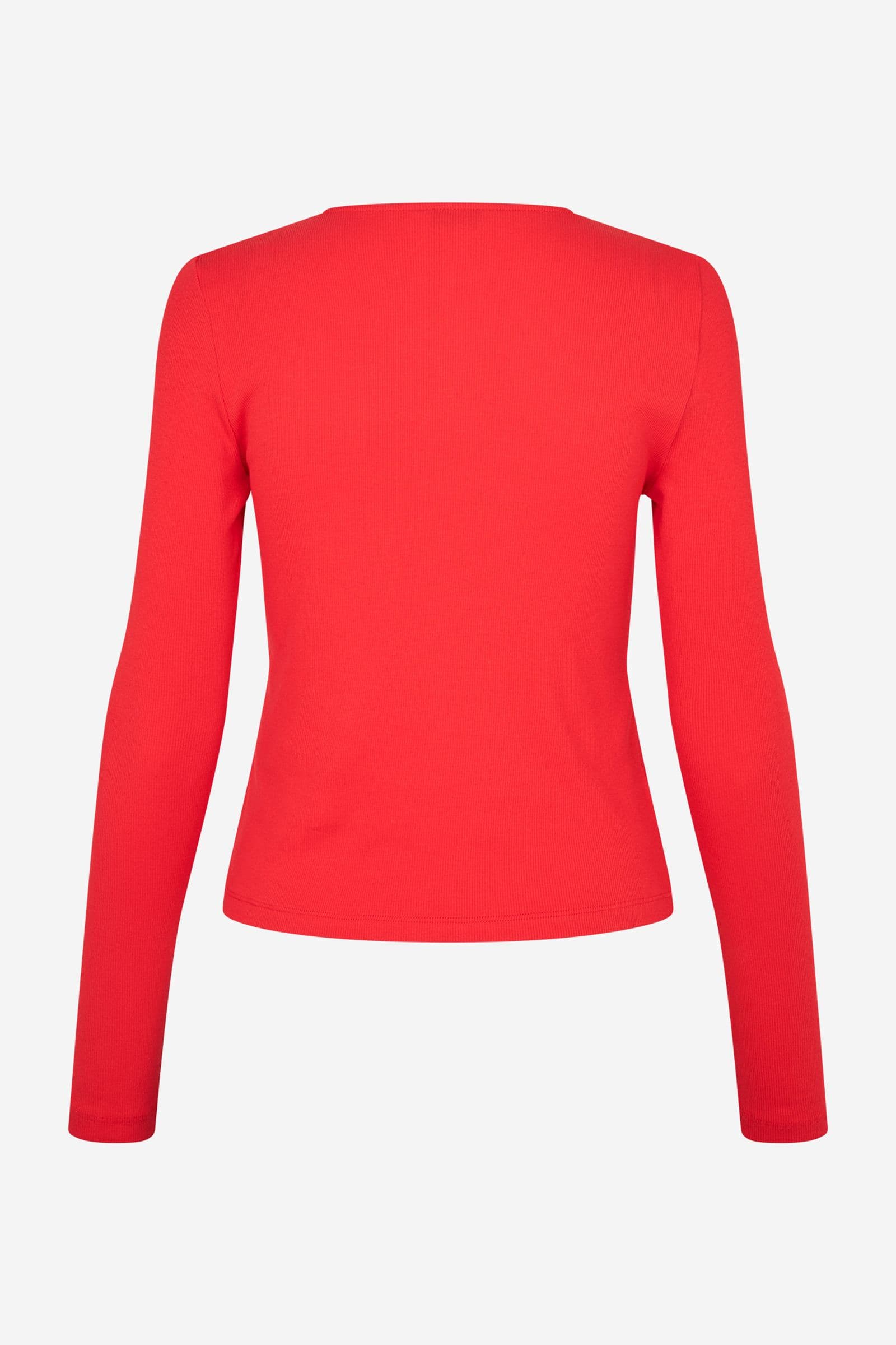 ENALLY LS CARDIGAN 5314 HIGH RISK RED