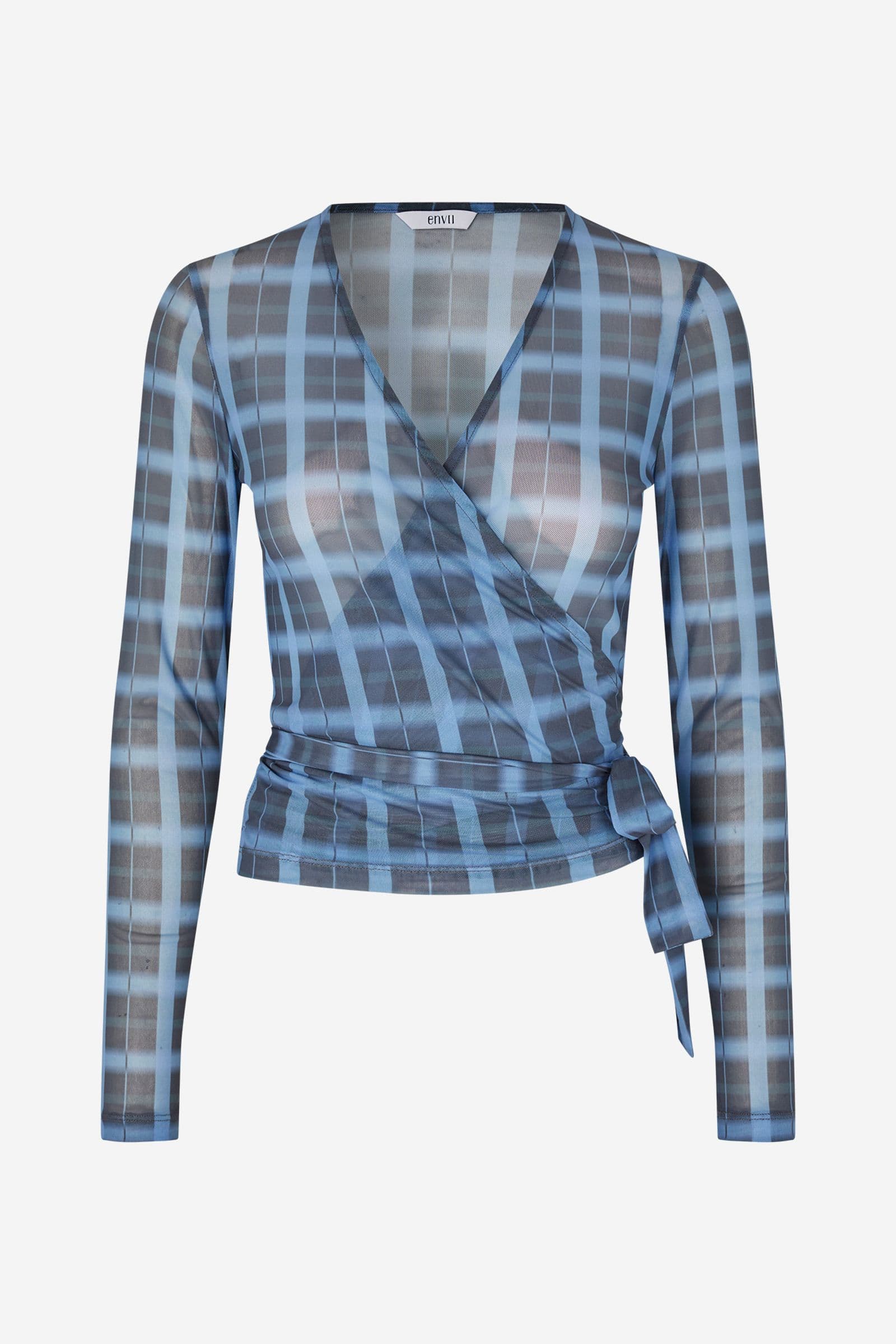 ENAMELIA LS TOP AOP 7042 Blurred Olive