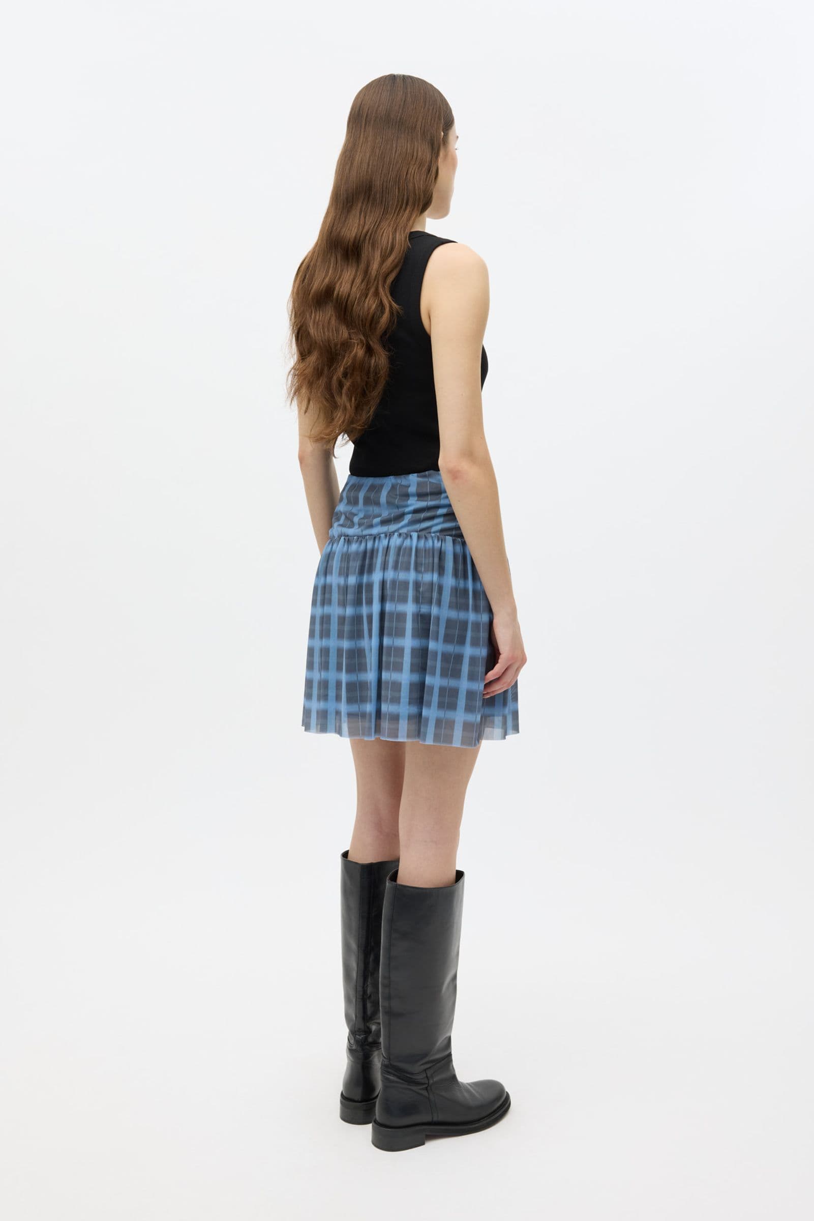 ENAMELIA SKIRT AOP 7042 Blurred Olive