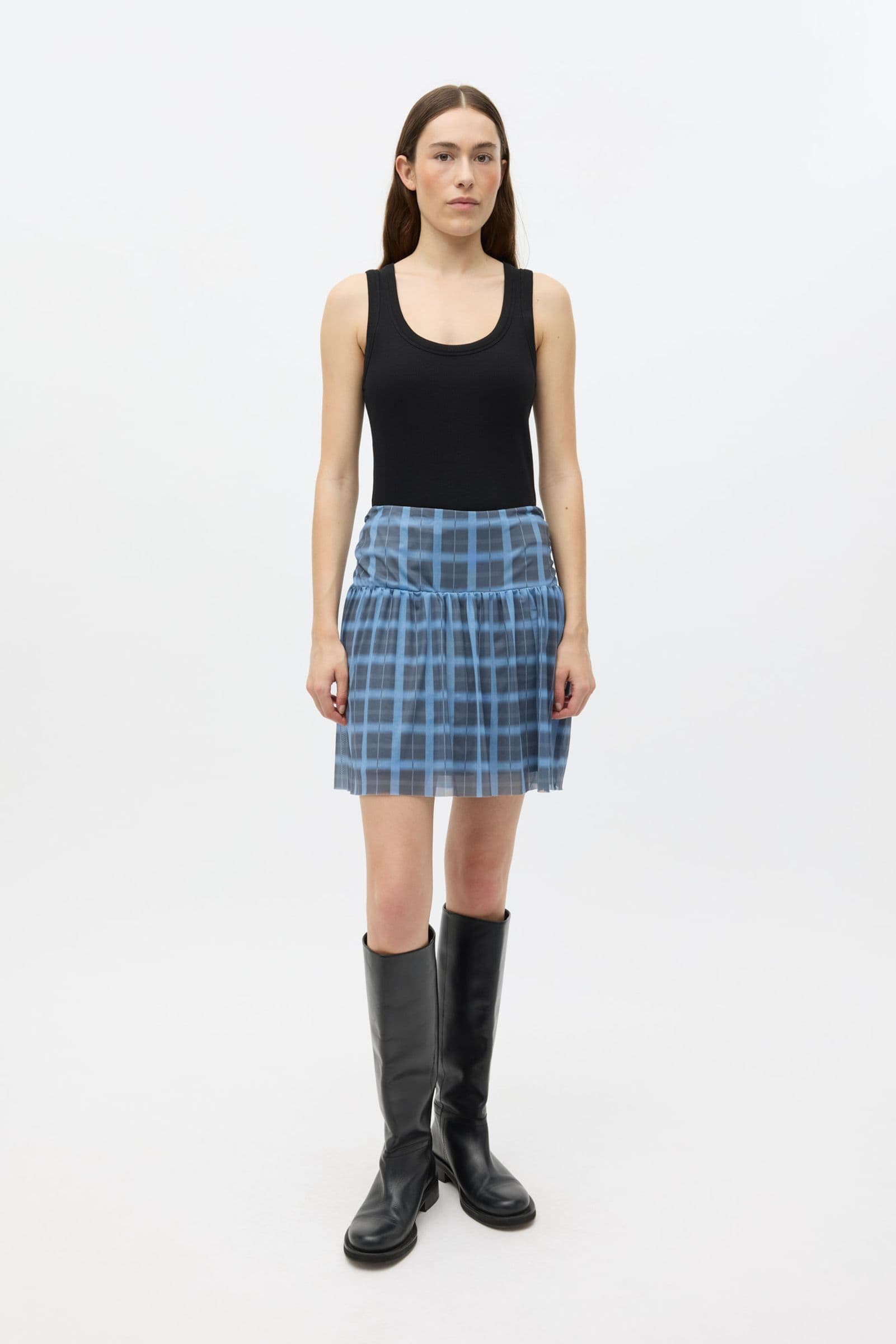 ENAMELIA SKIRT AOP 7042 Blurred Olive