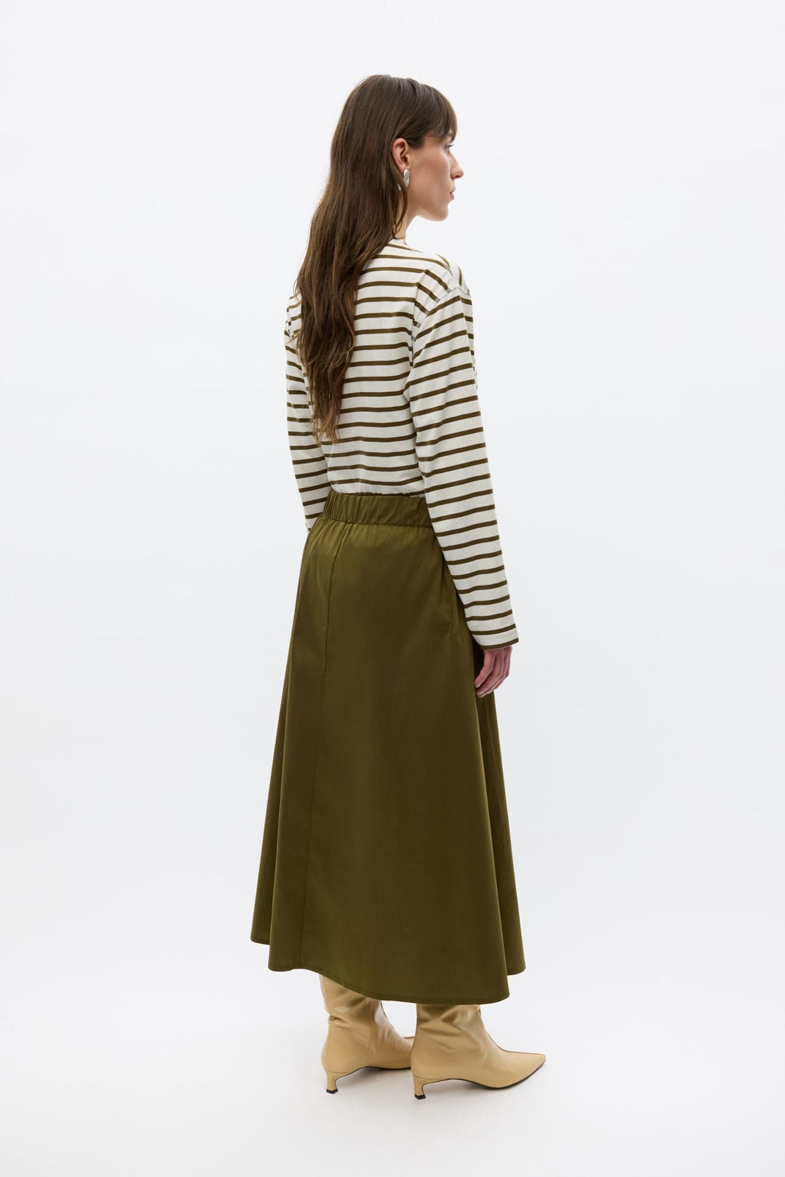 ENLILA SKIRT 7337 Dark Olive