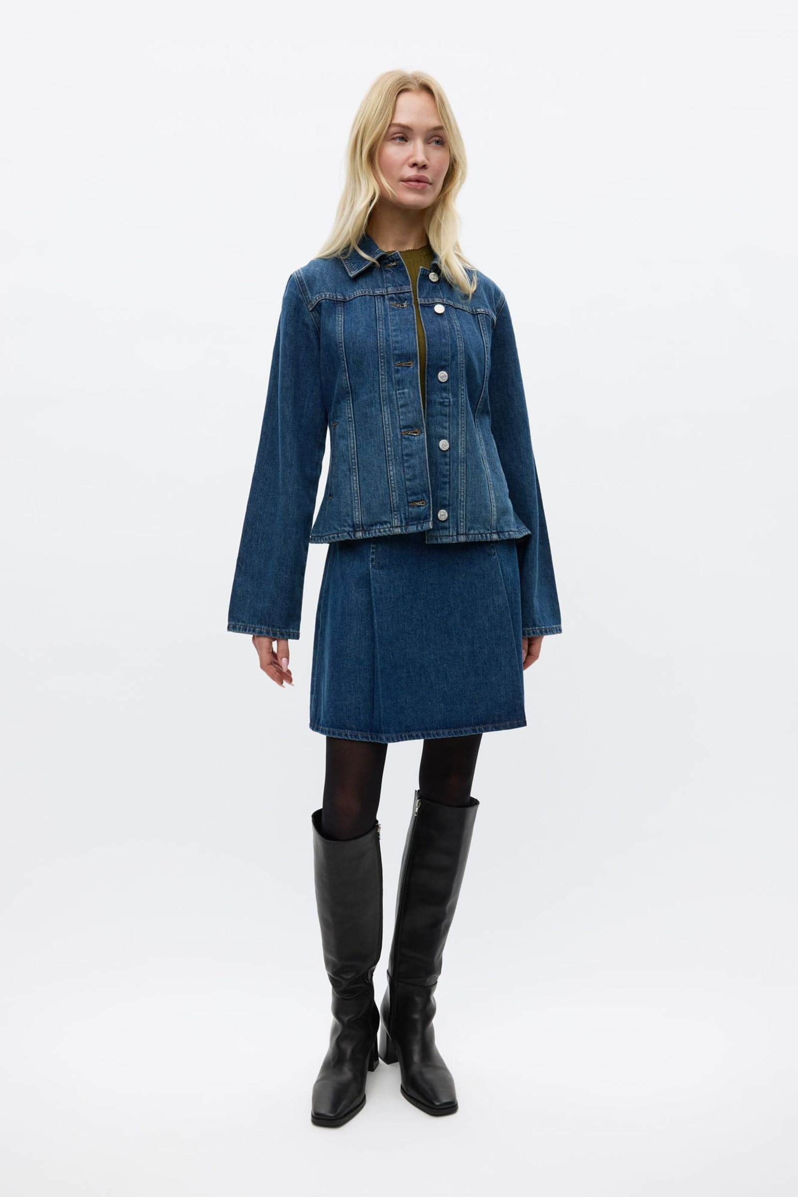 ENEVE JACKET 6856 Worn dark blue