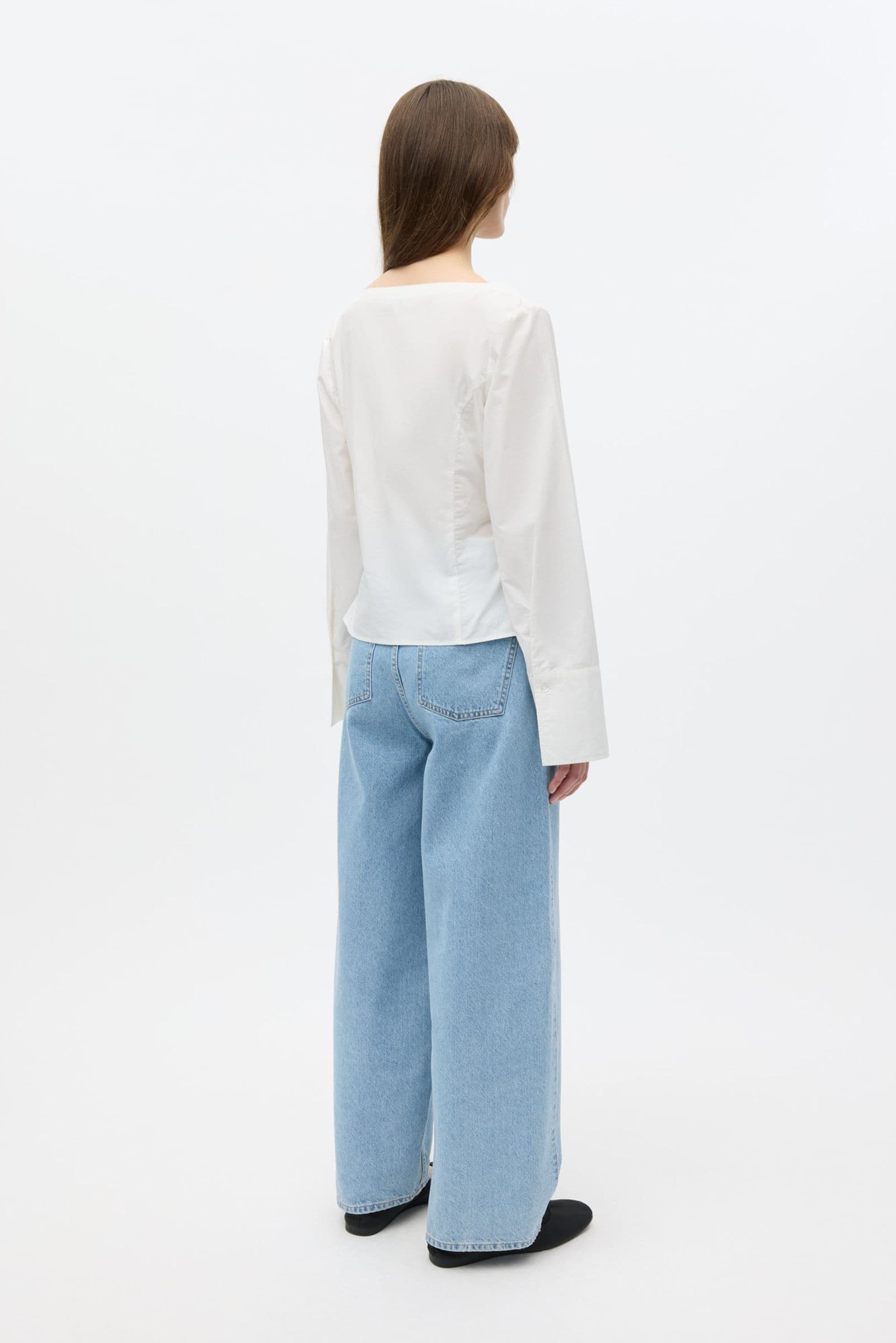 Enweb LS B-N Shirt 7119 White