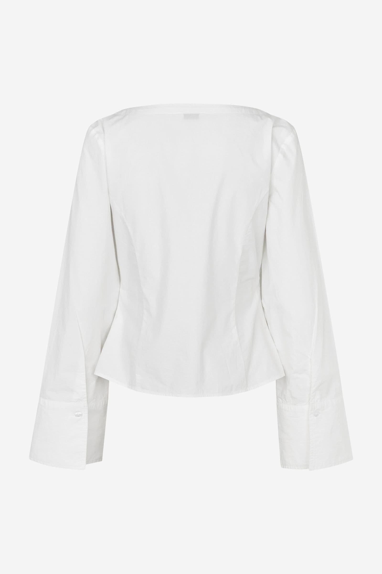 Enweb LS B-N Shirt 7119 White