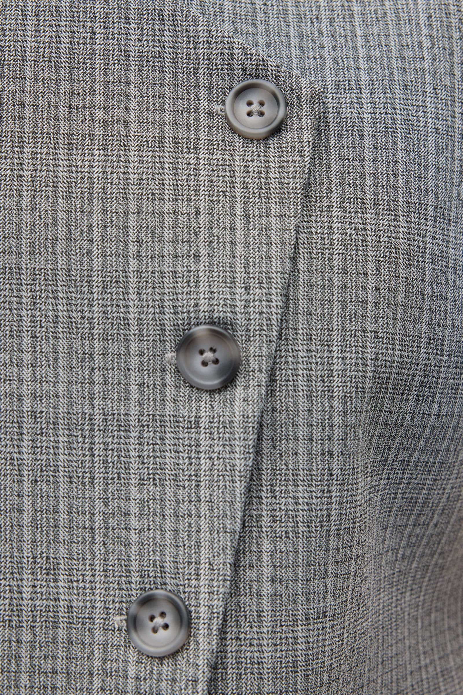 ENMATHILDE SL VEST 7333 Grey mel. pinstripe