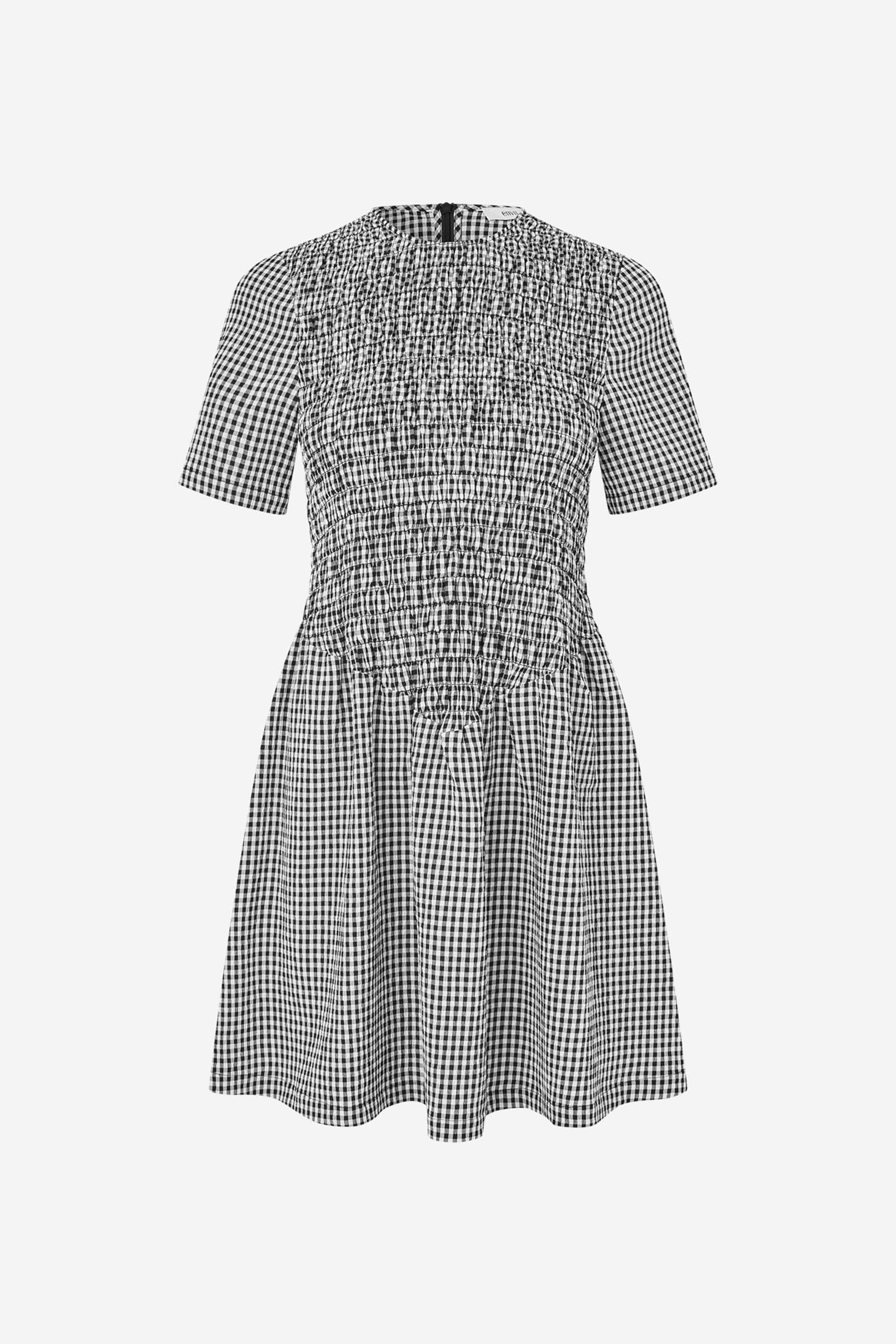 ENYUMI DRESS 7343 White/Black Check
