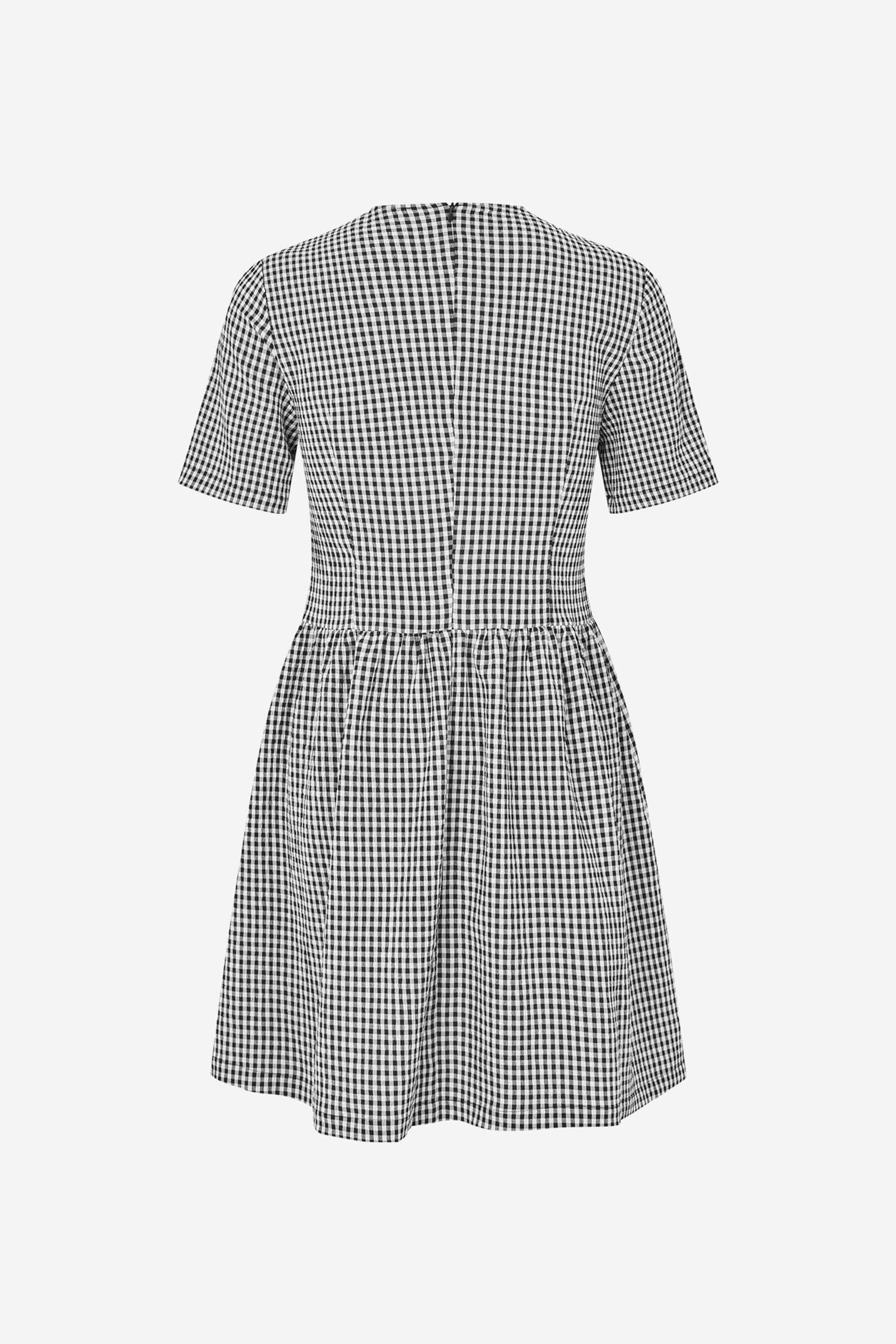 ENYUMI DRESS 7343 White/Black Check