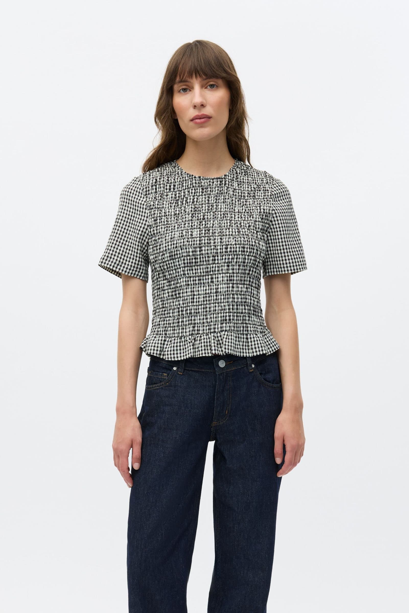 ENYUMI SS TOP 7343 White/Black Check