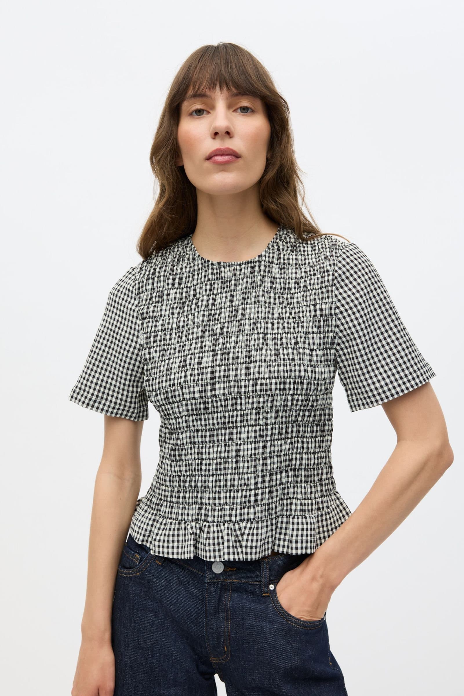 ENYUMI SS TOP 7343 White/Black Check