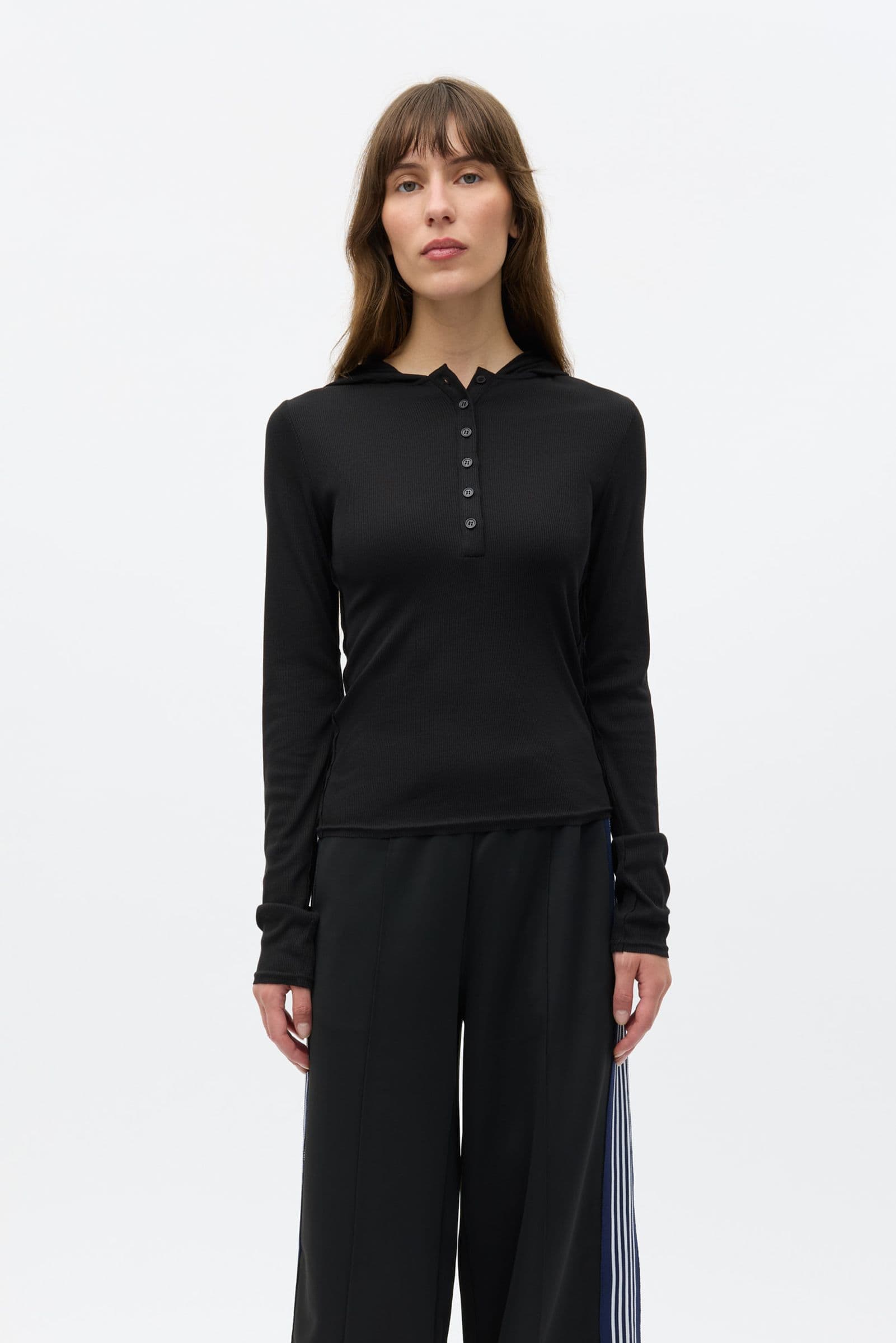 ENCEMILLE LS HOOD TEE 7316 Black