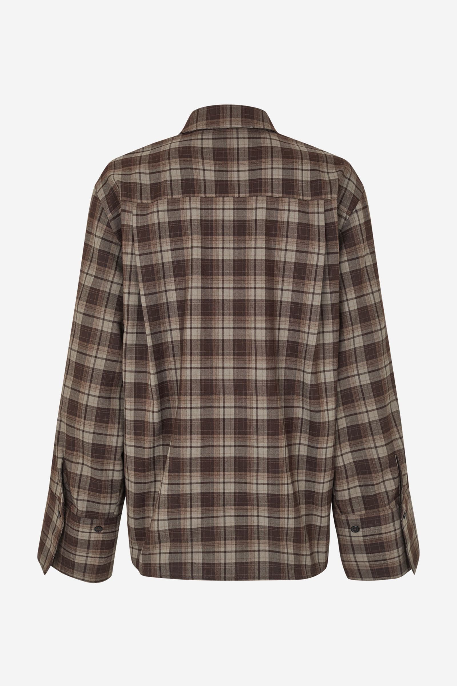 ENWEB LS NB SHIRT 7342 Chocolate Check