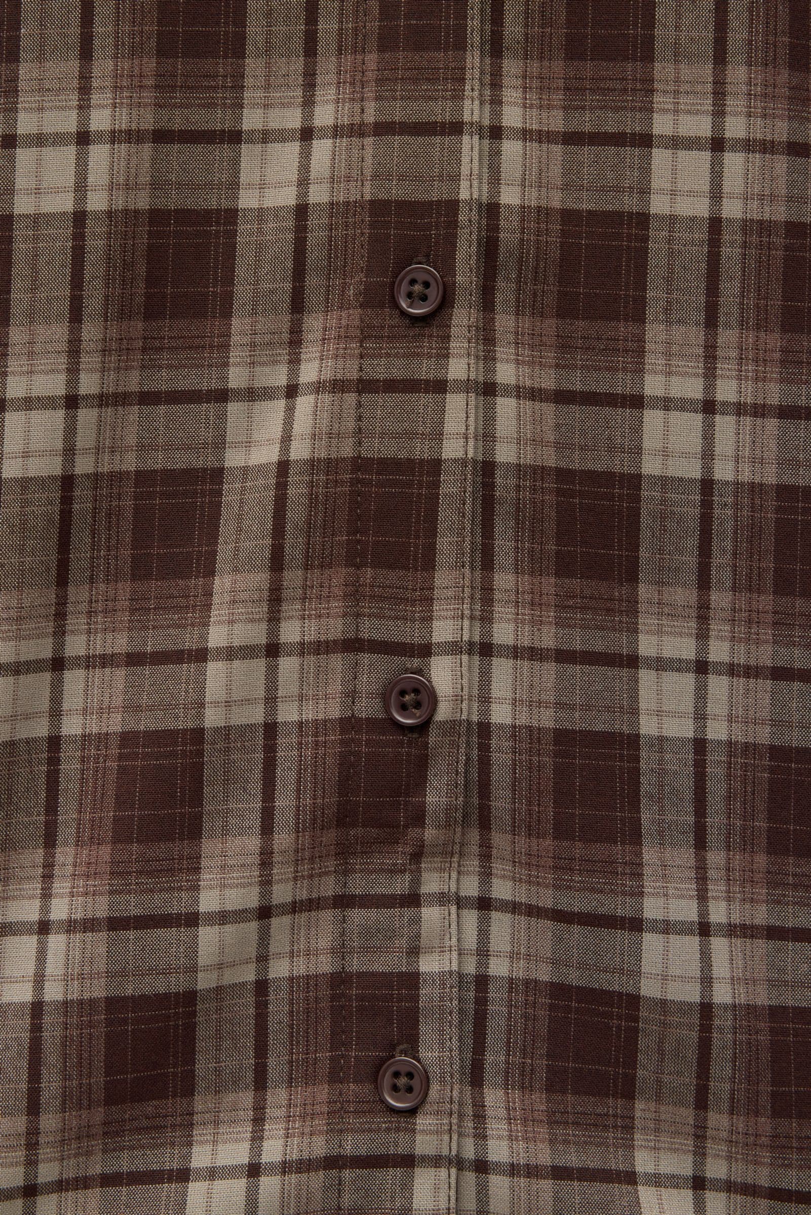 ENWEB LS NB SHIRT 7342 Chocolate Check