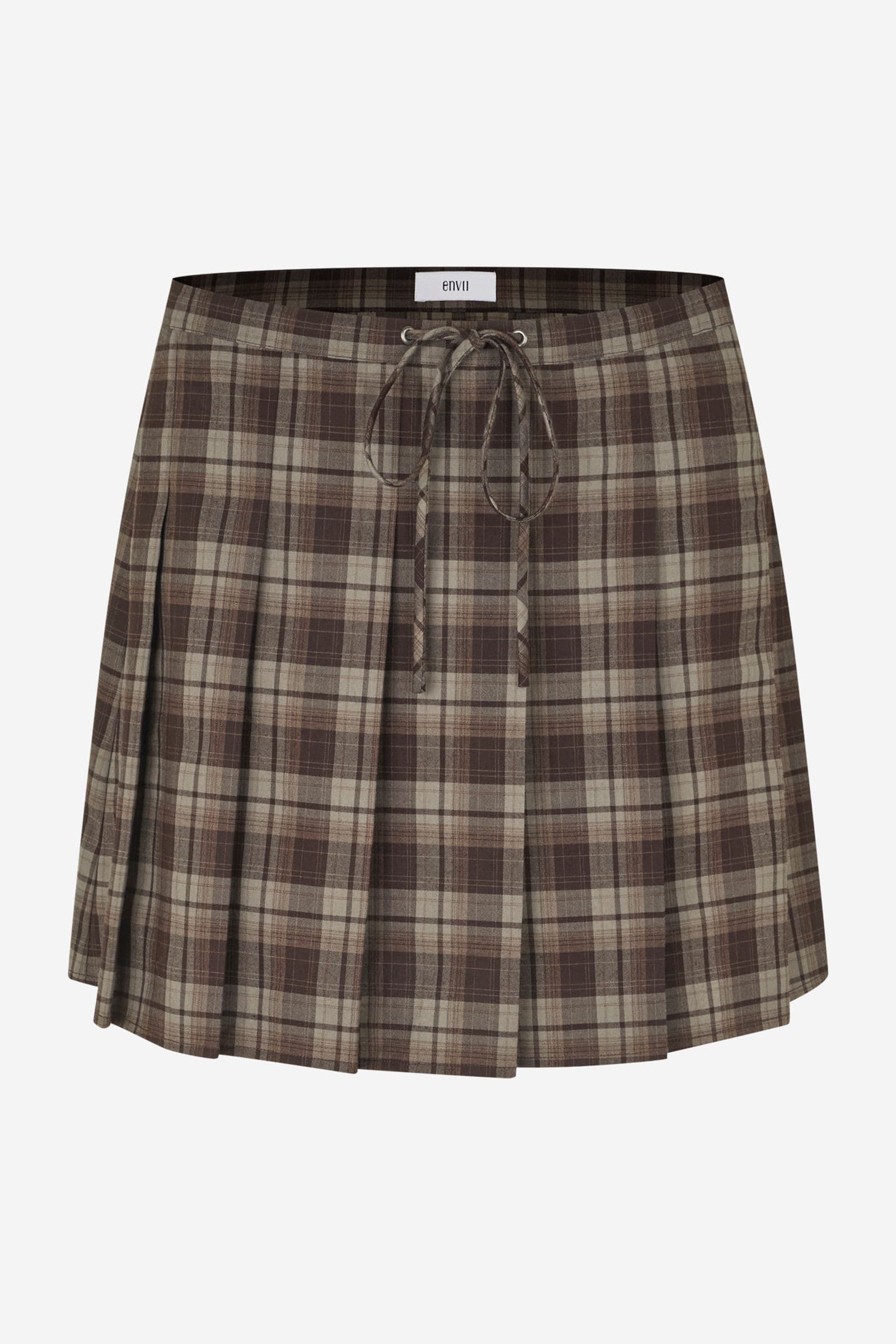 ENRIVER MINI SKIRT 7342 Chocolate Check