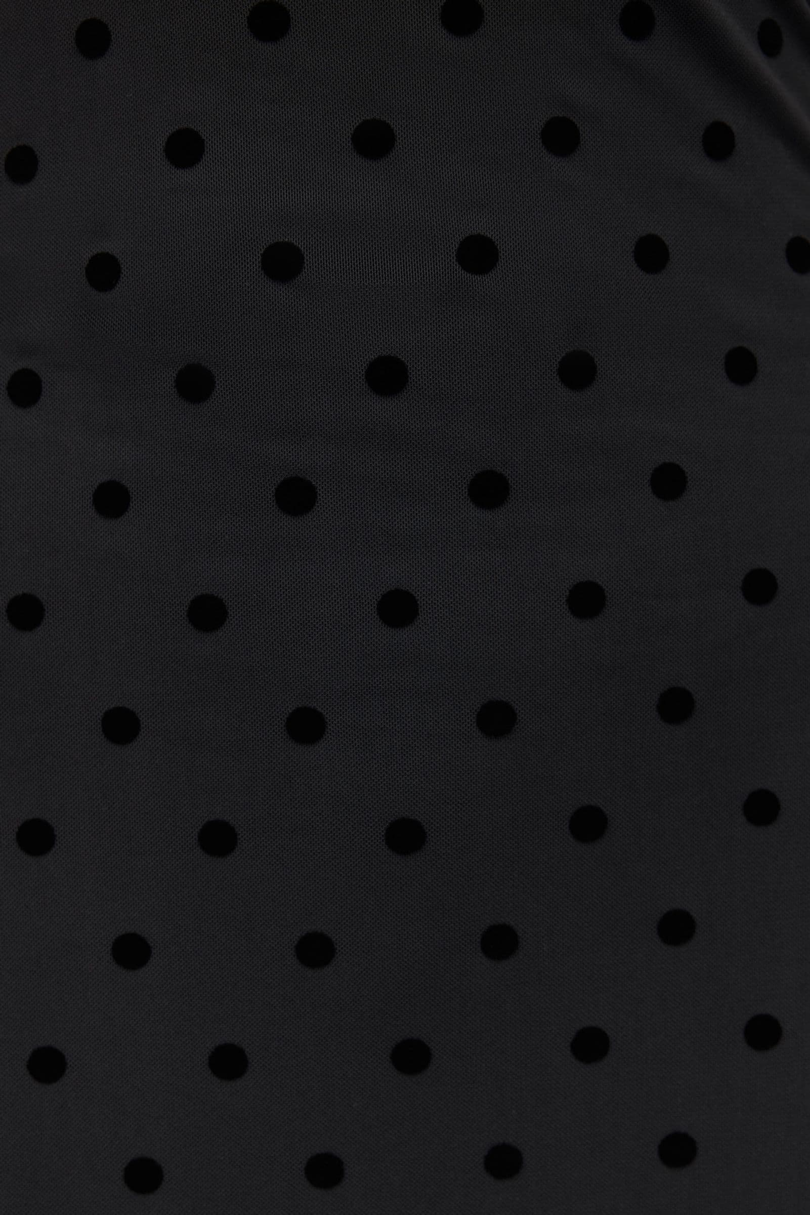 ENNICOLA SL SLIP DRESS 7350 Black Polka Dot