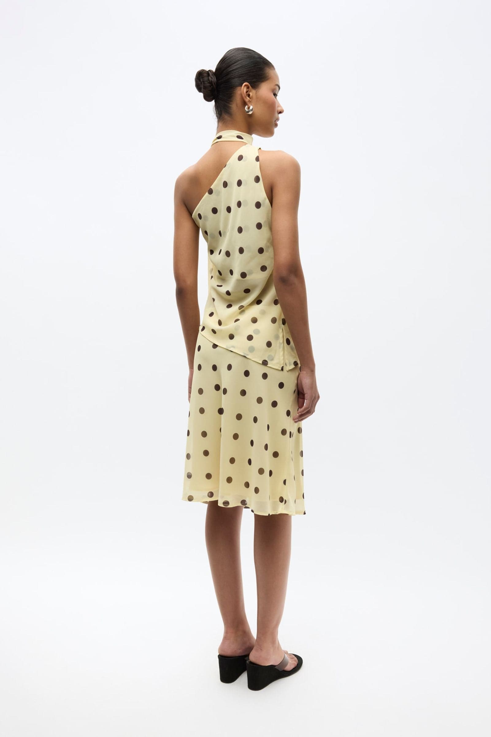 ENYARSI SKIRT 7349 Pastel Yellow Polka Dot