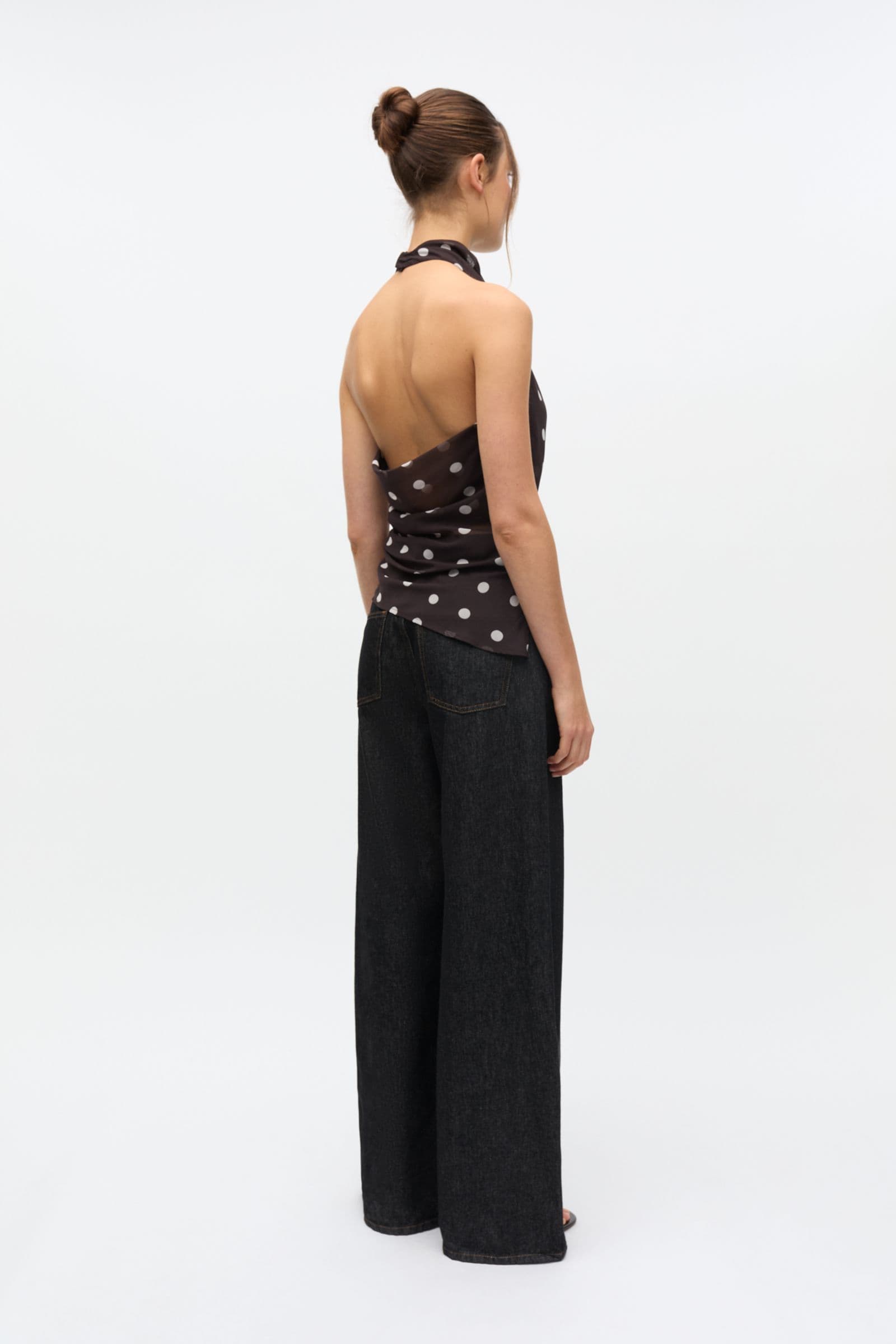ENYARSI H-N TOP 7349 Chocolate Polka Dot