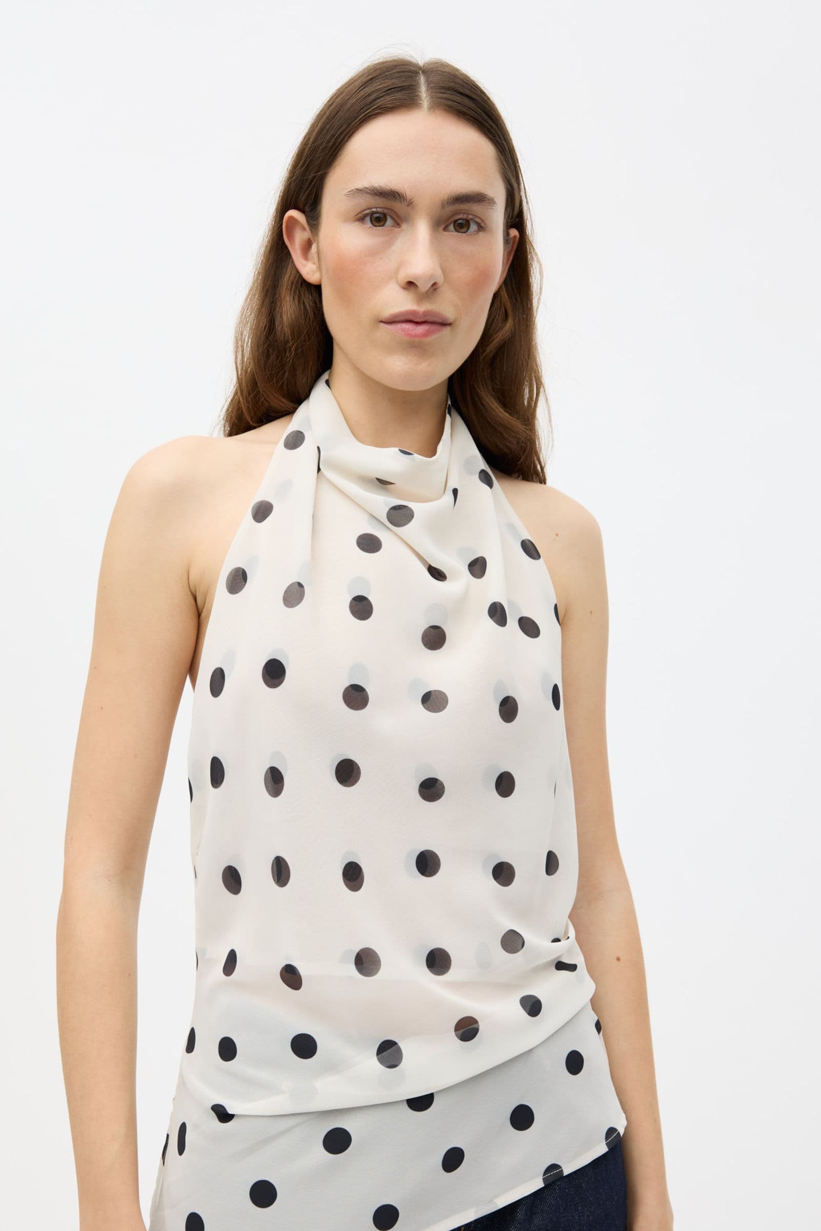 ENYARSI H-N TOP 7349 Gardenia Polka Dot