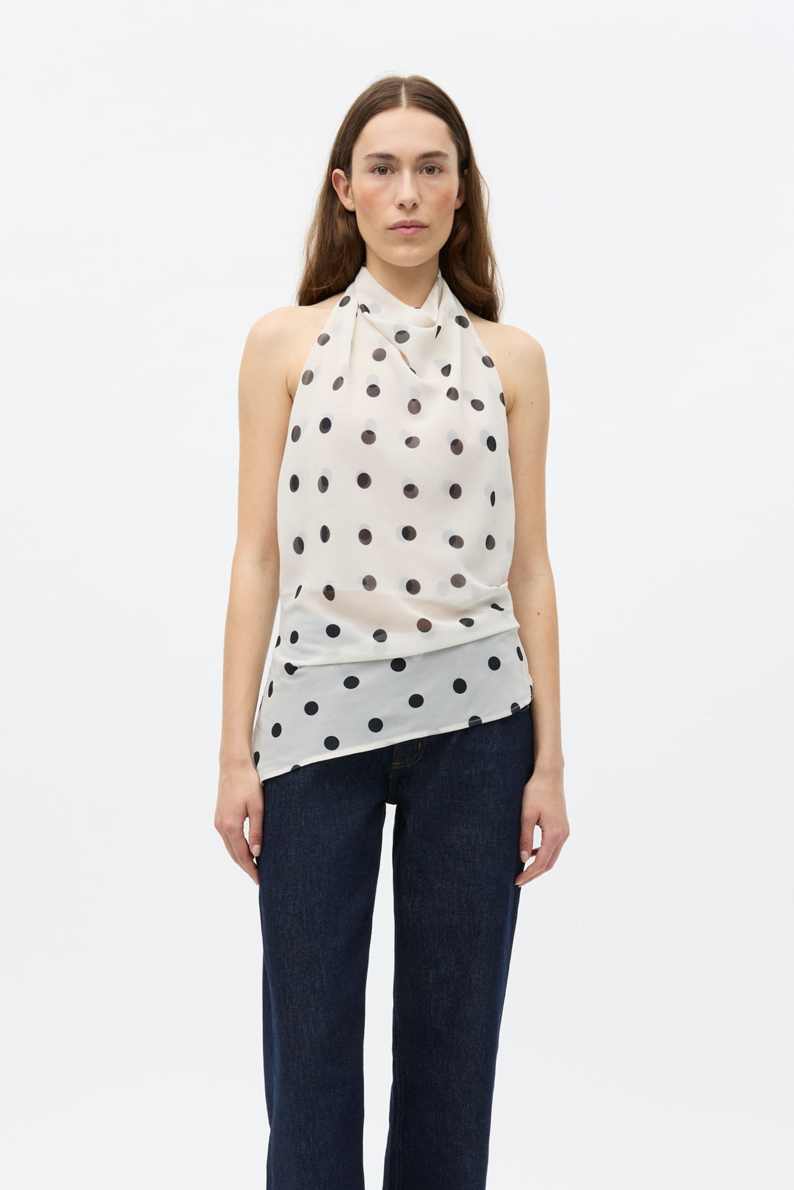 ENYARSI H-N TOP 7349 Gardenia Polka Dot