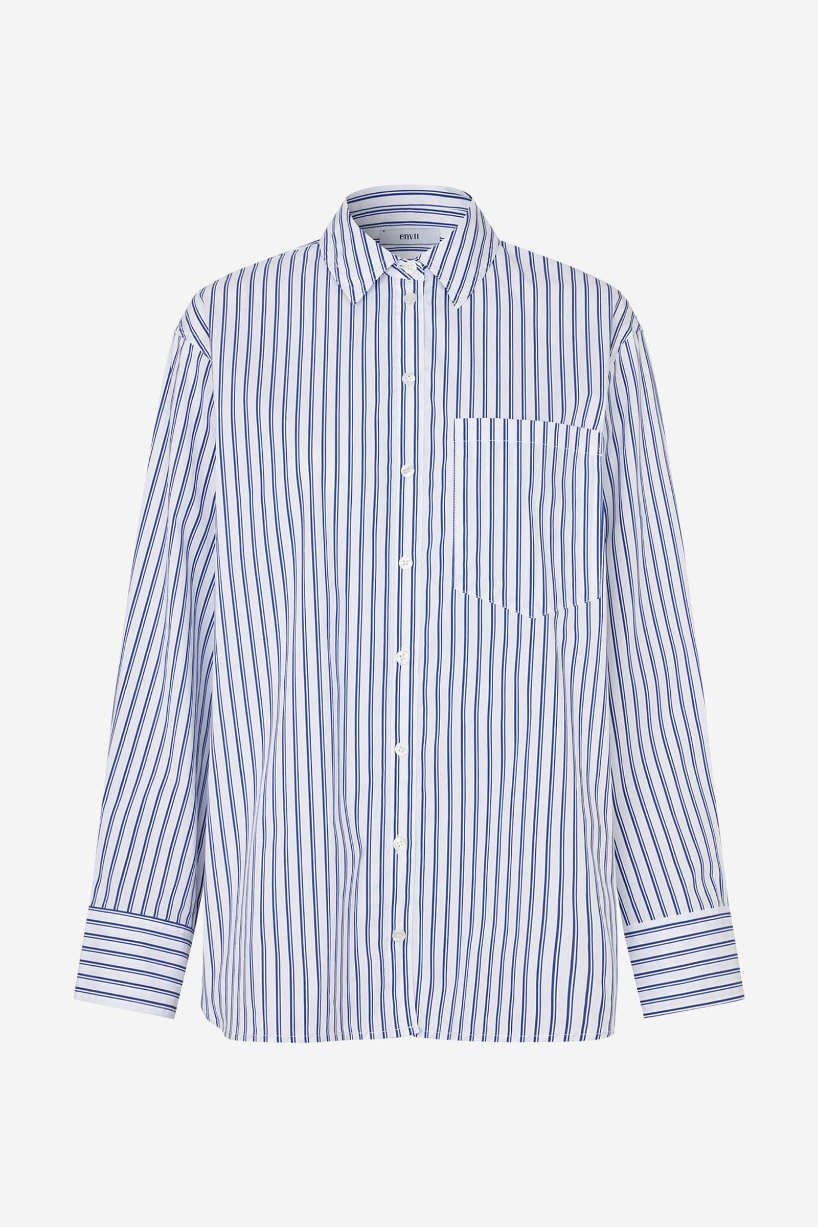 ENWEBSTER LS SHIRT ST 7355 Classic Navy Stripe
