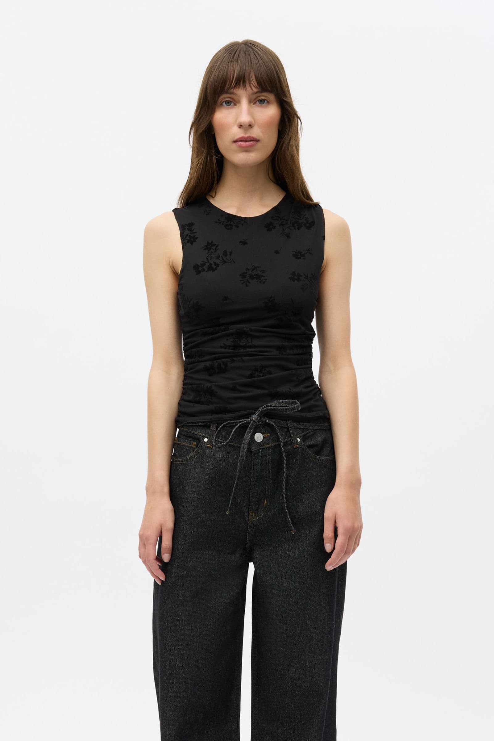 ENNICOLA TANK TOP 7357 Black
