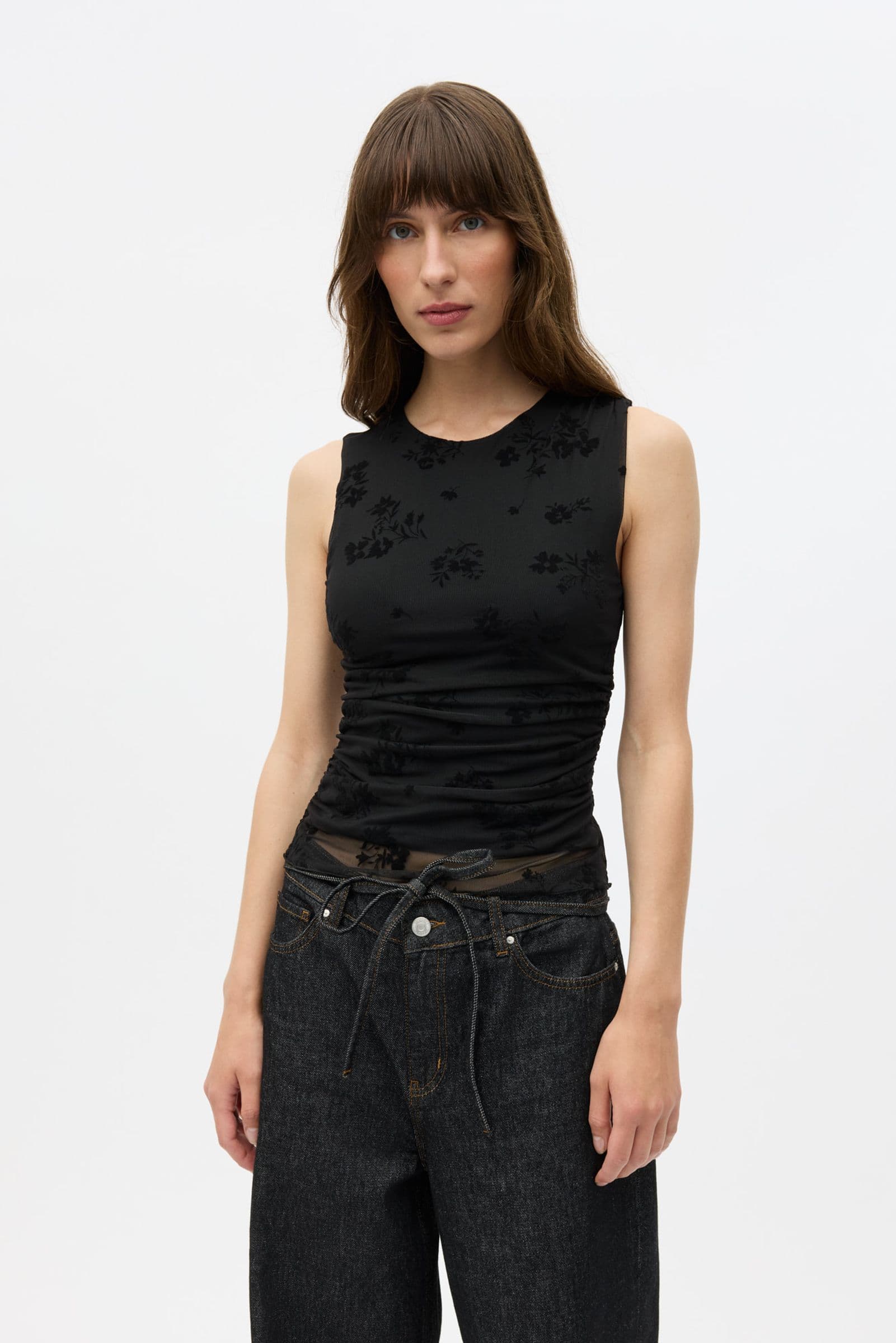 ENNICOLA TANK TOP 7357 Black