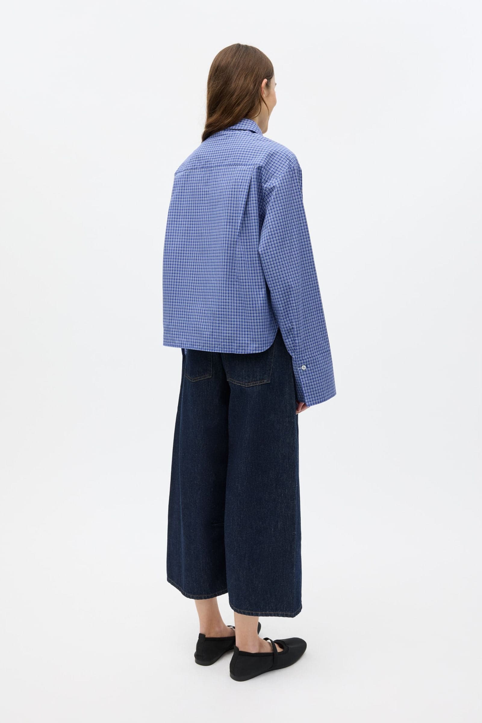 ENWEB LS SHORT SHIRT CH 7354 Classic Blue Check