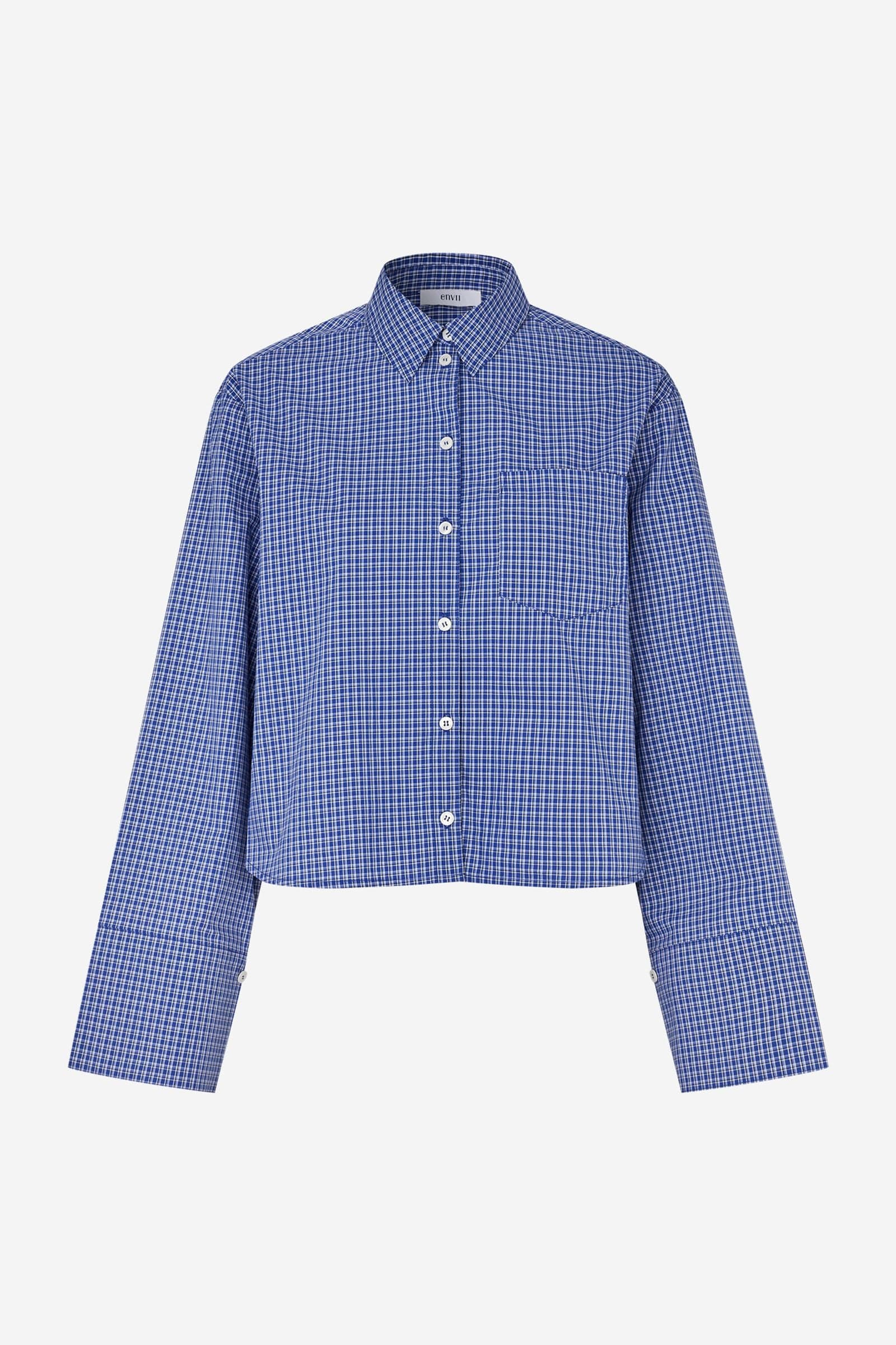 ENWEB LS SHORT SHIRT CH 7354 Classic Blue Check
