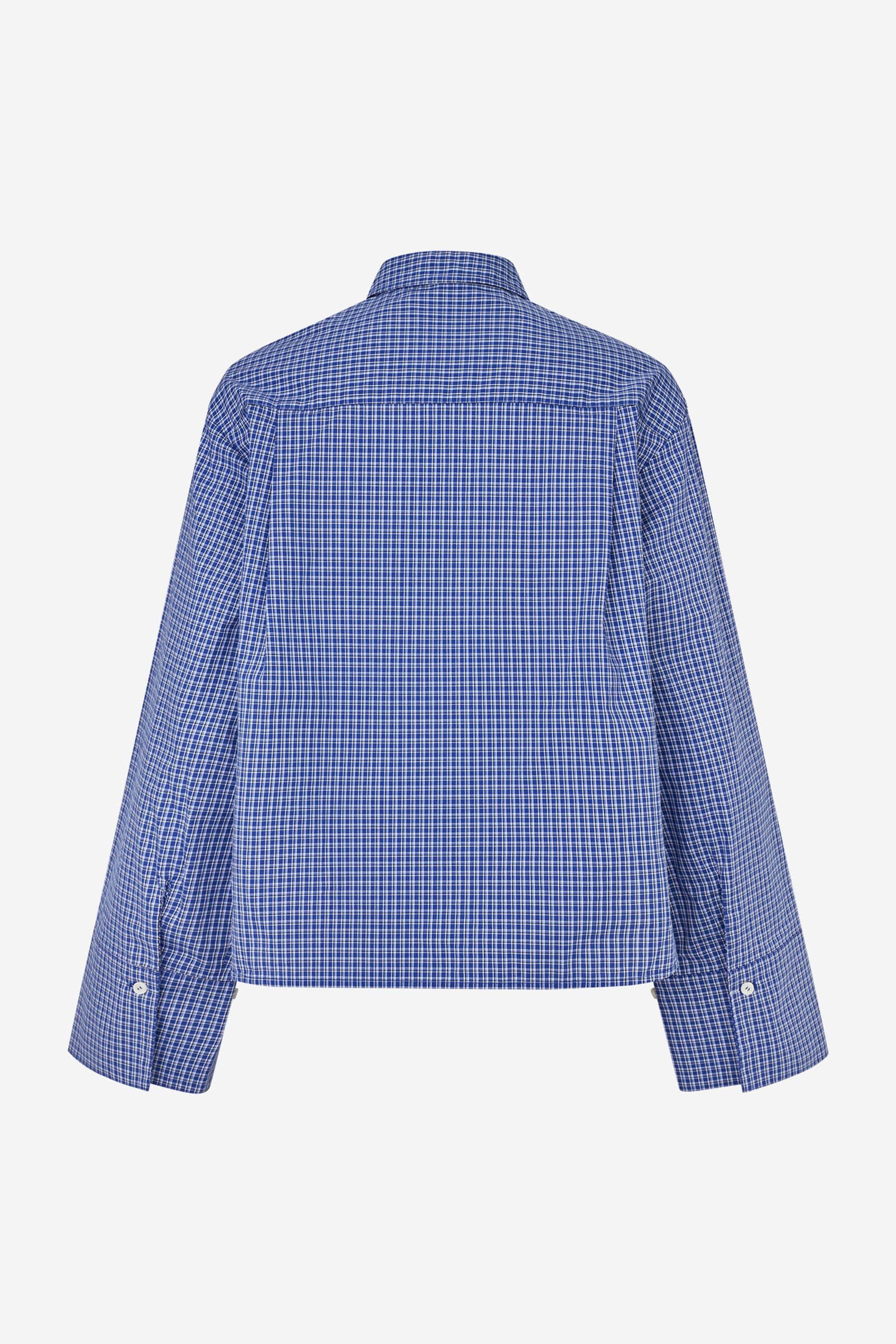 ENWEB LS SHORT SHIRT CH 7354 Classic Blue Check