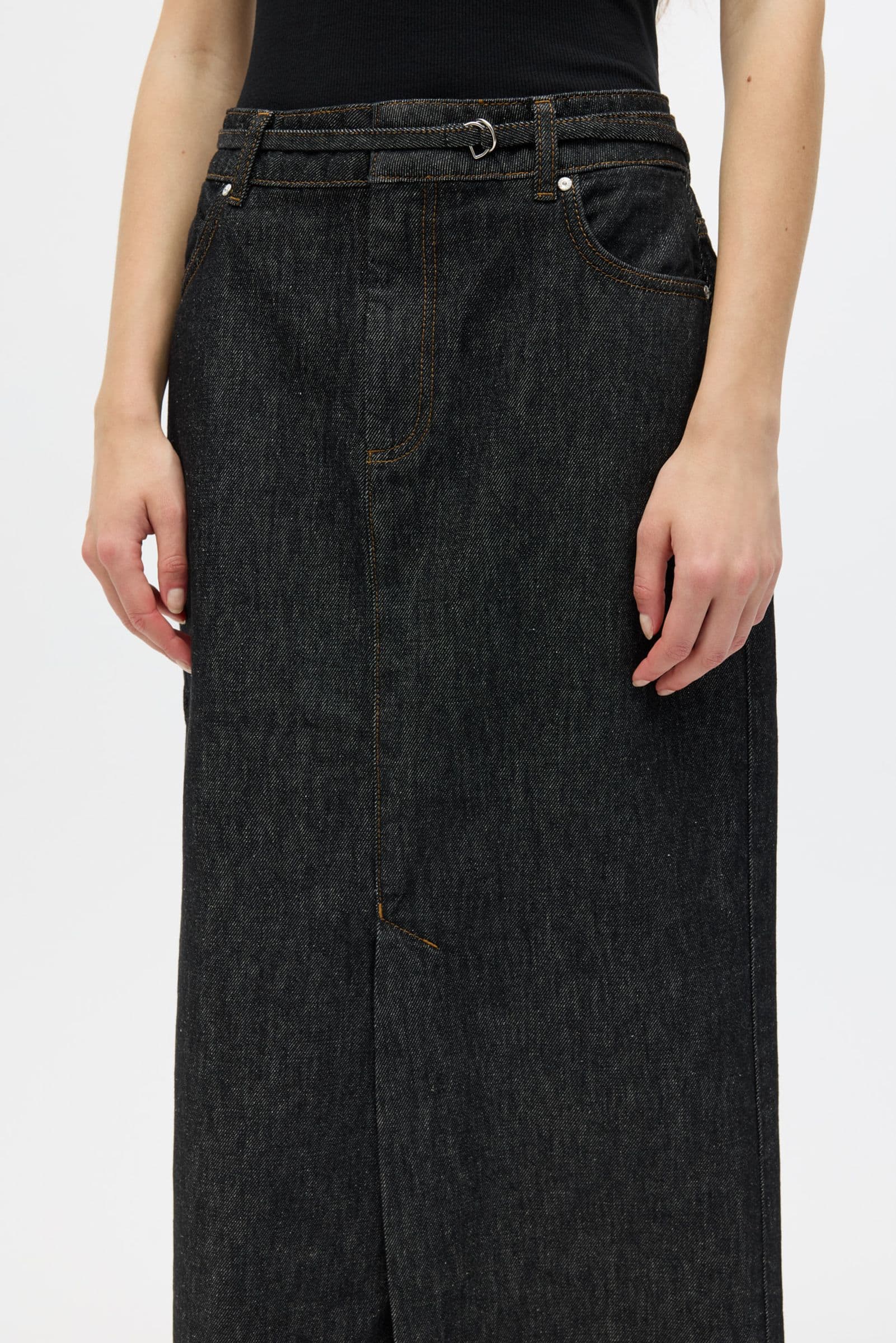 Enbrooklyn Tie Skirt 6856 Black Rinse