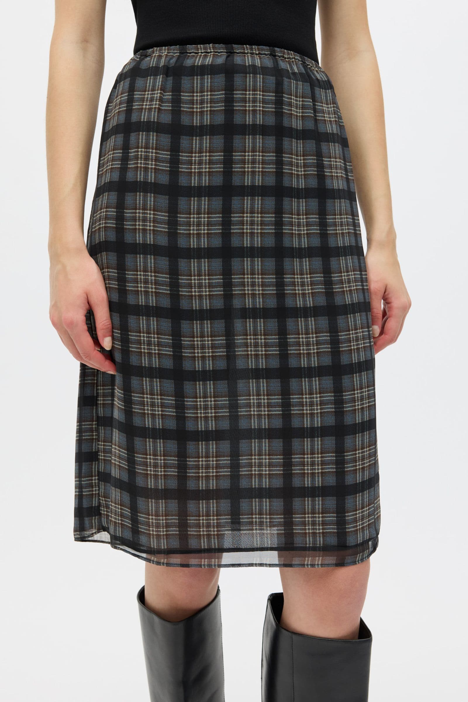 ENLULU SKIRT 7353 Asphalt Check