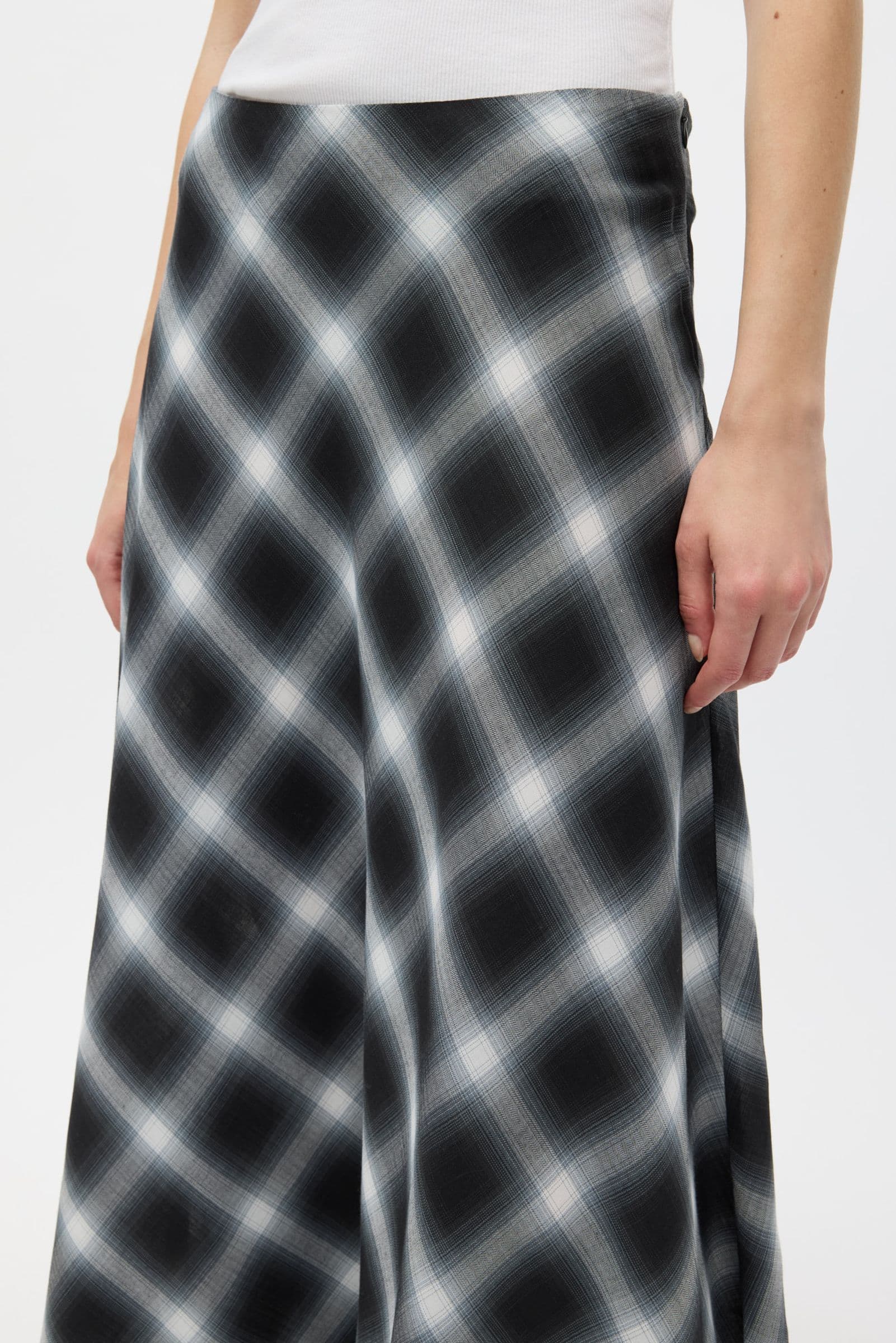 ENLIN SKIRT 7364 Navy Check