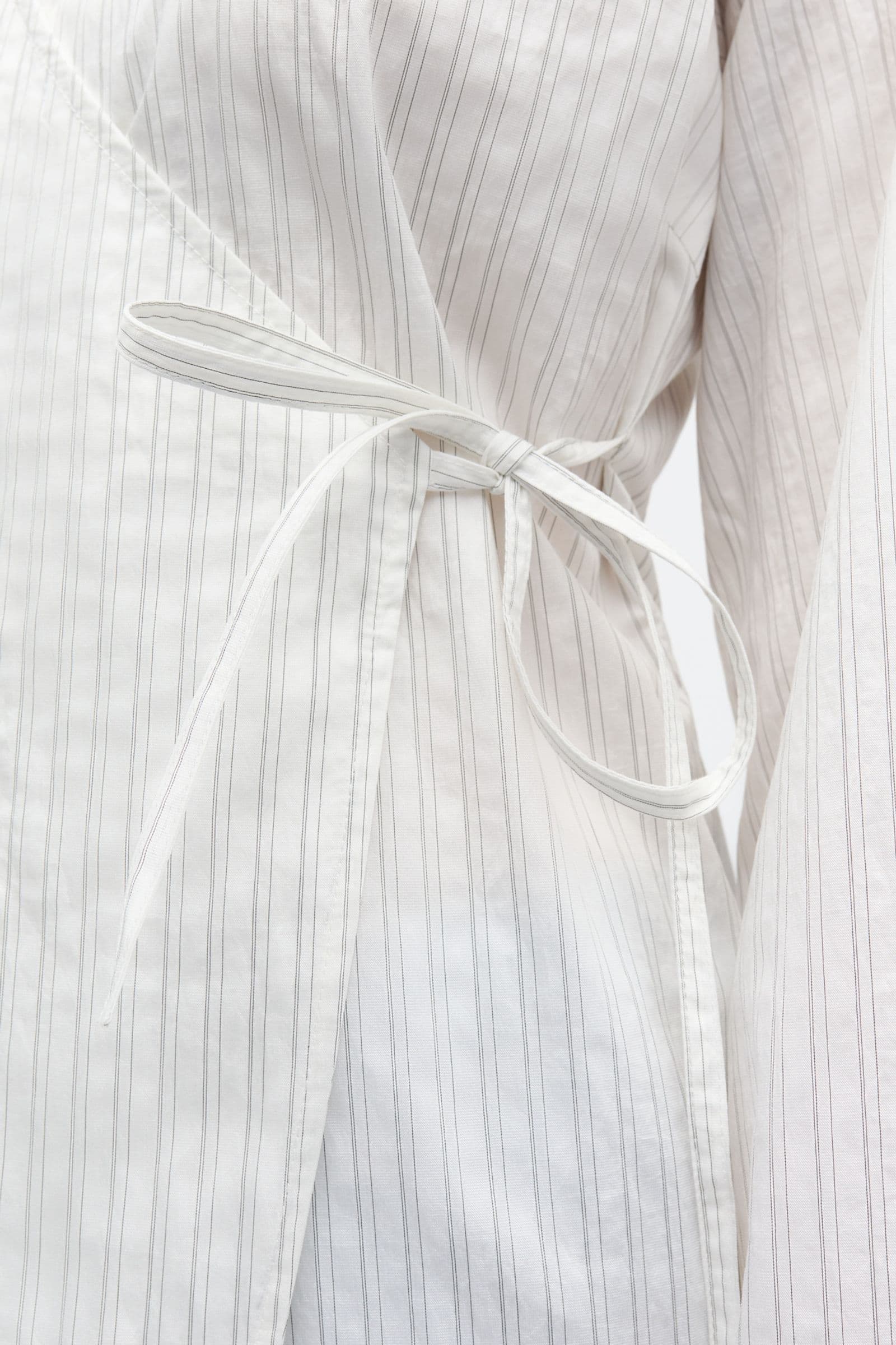 Enakron LS V-N Shirt 7398 White Classic Stripe