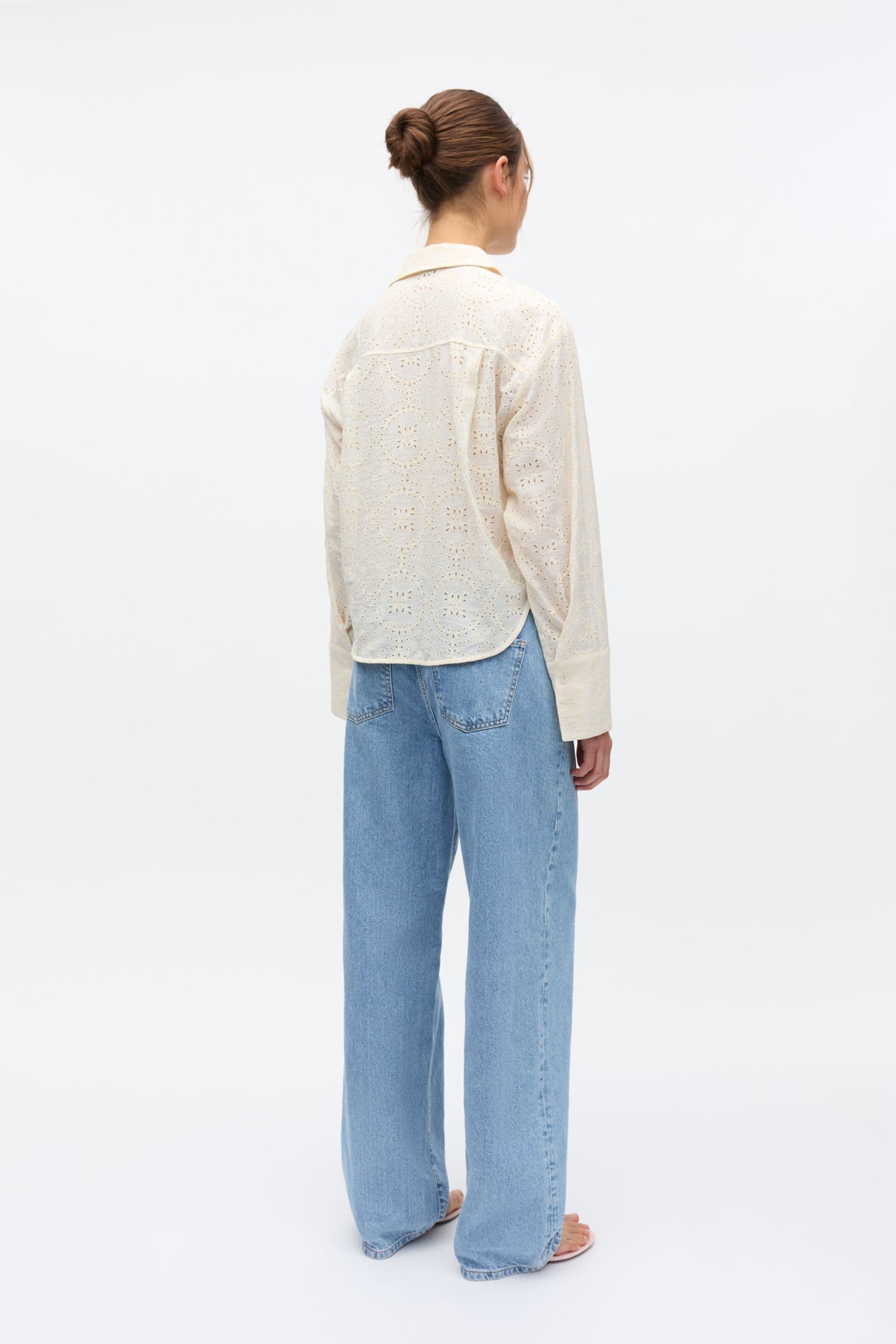 ENWEB LS SHORT SHIRT EMB 7415 Gardenia