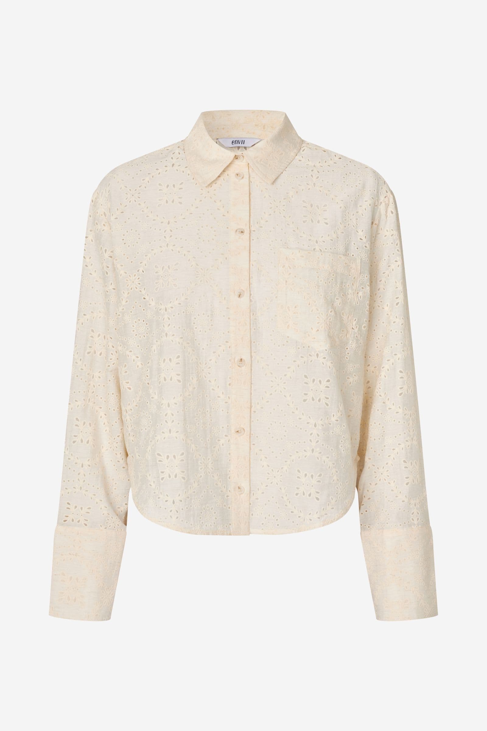 ENWEB LS SHORT SHIRT EMB 7415 Gardenia