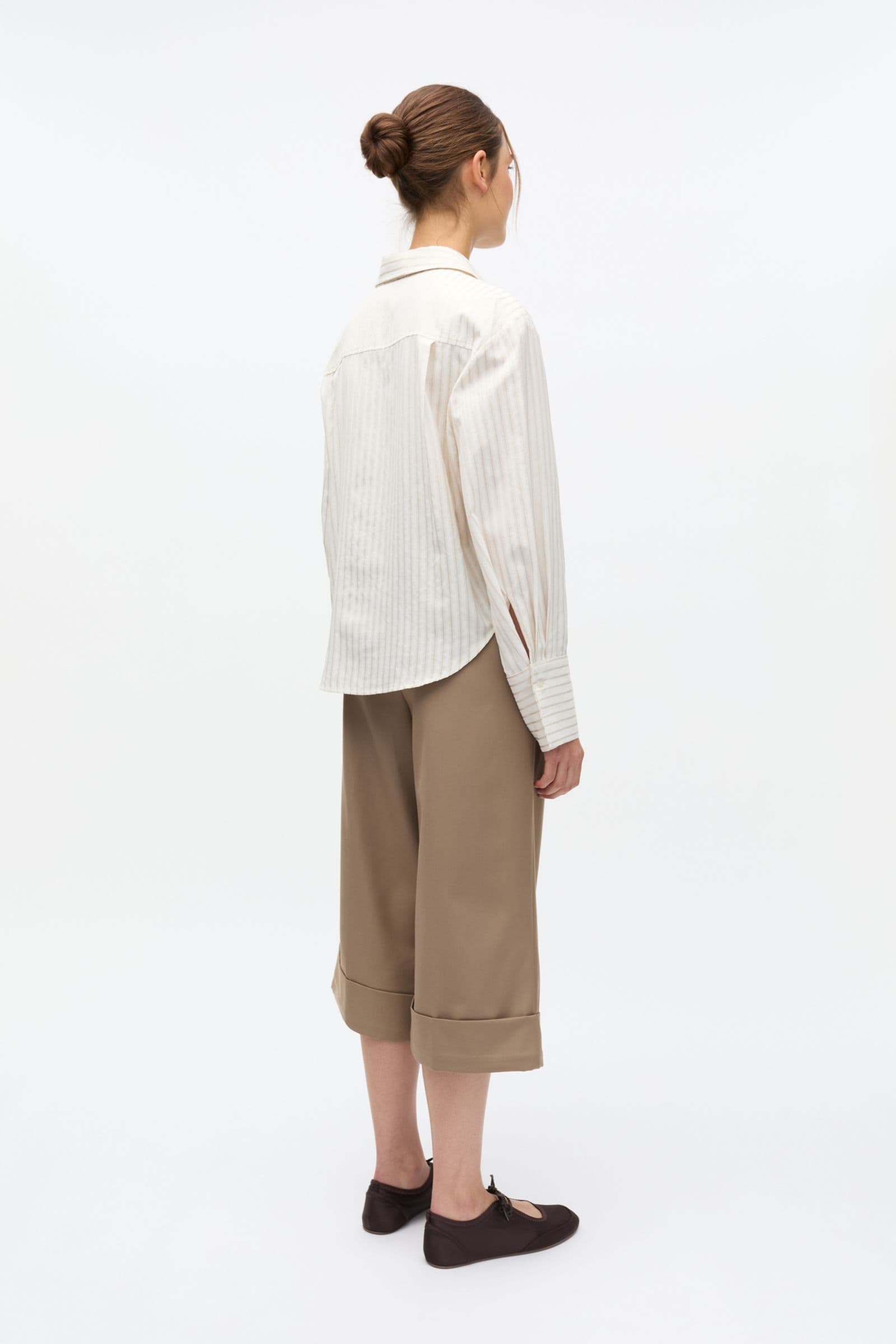 ENWEB LS SHORT SHIRT TIE 7416 Nature Stripe