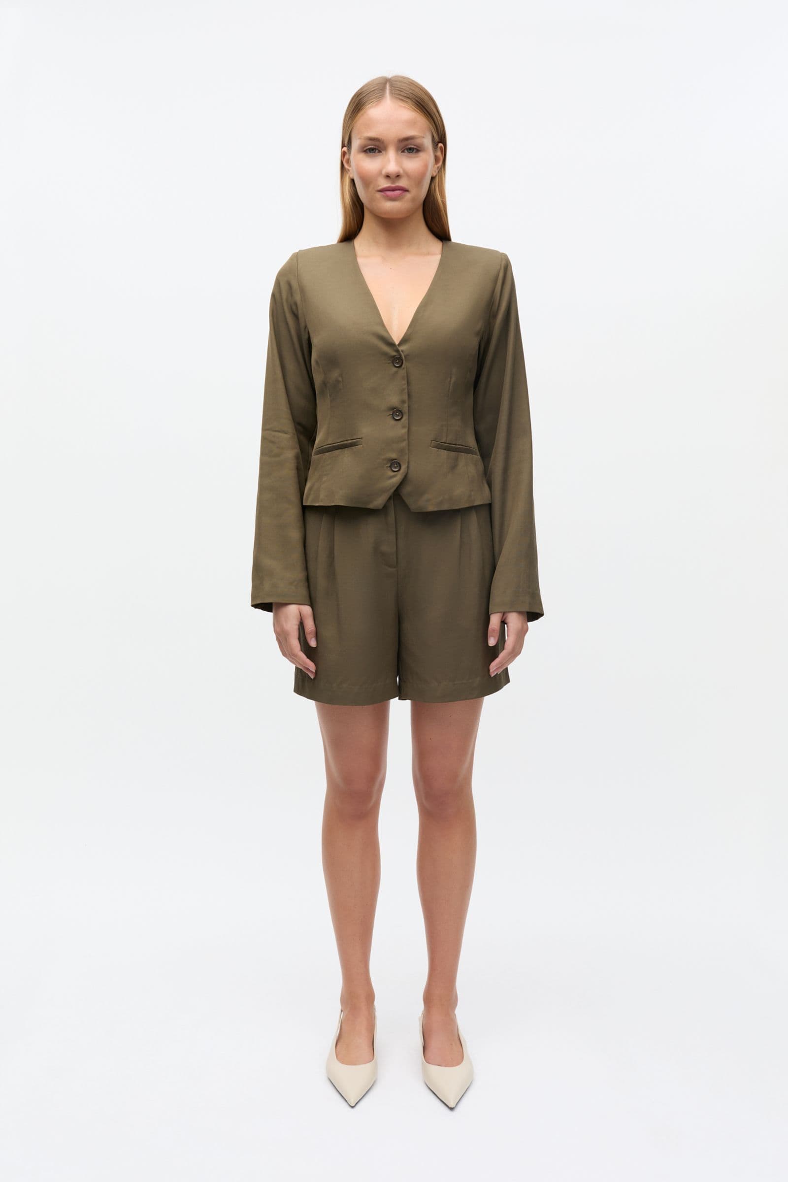 ENRAYE SHORT BLAZER 7413 Mermaid