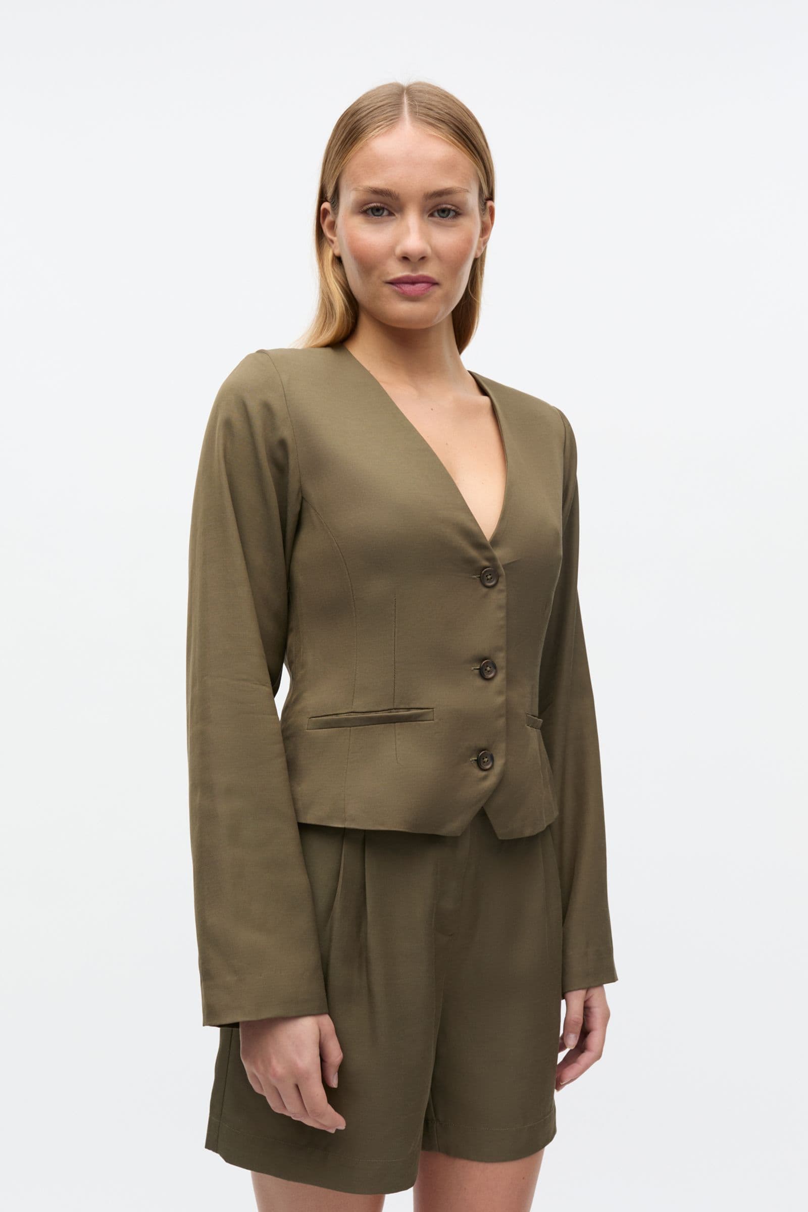 ENRAYE SHORT BLAZER 7413 Mermaid