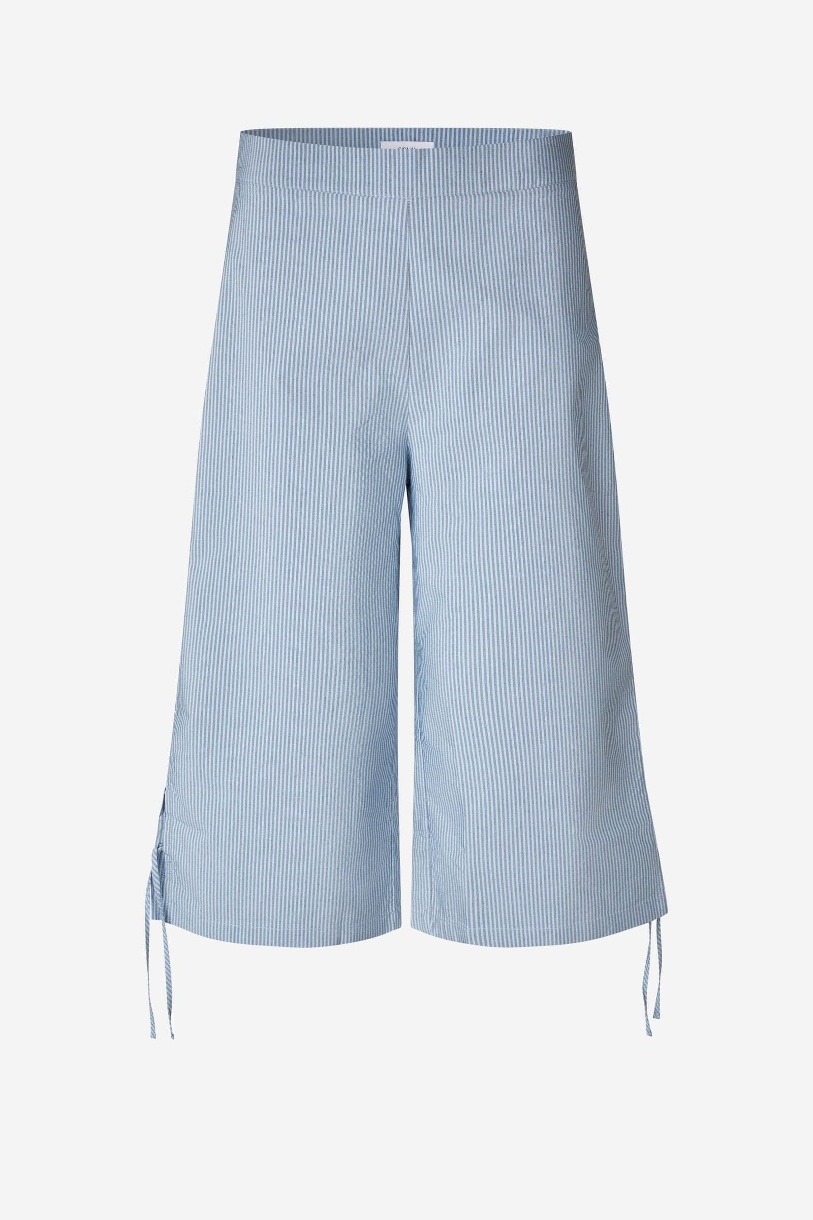 ENTAM CROPPED PANTS ST 7159 Navy-Azure Stripe