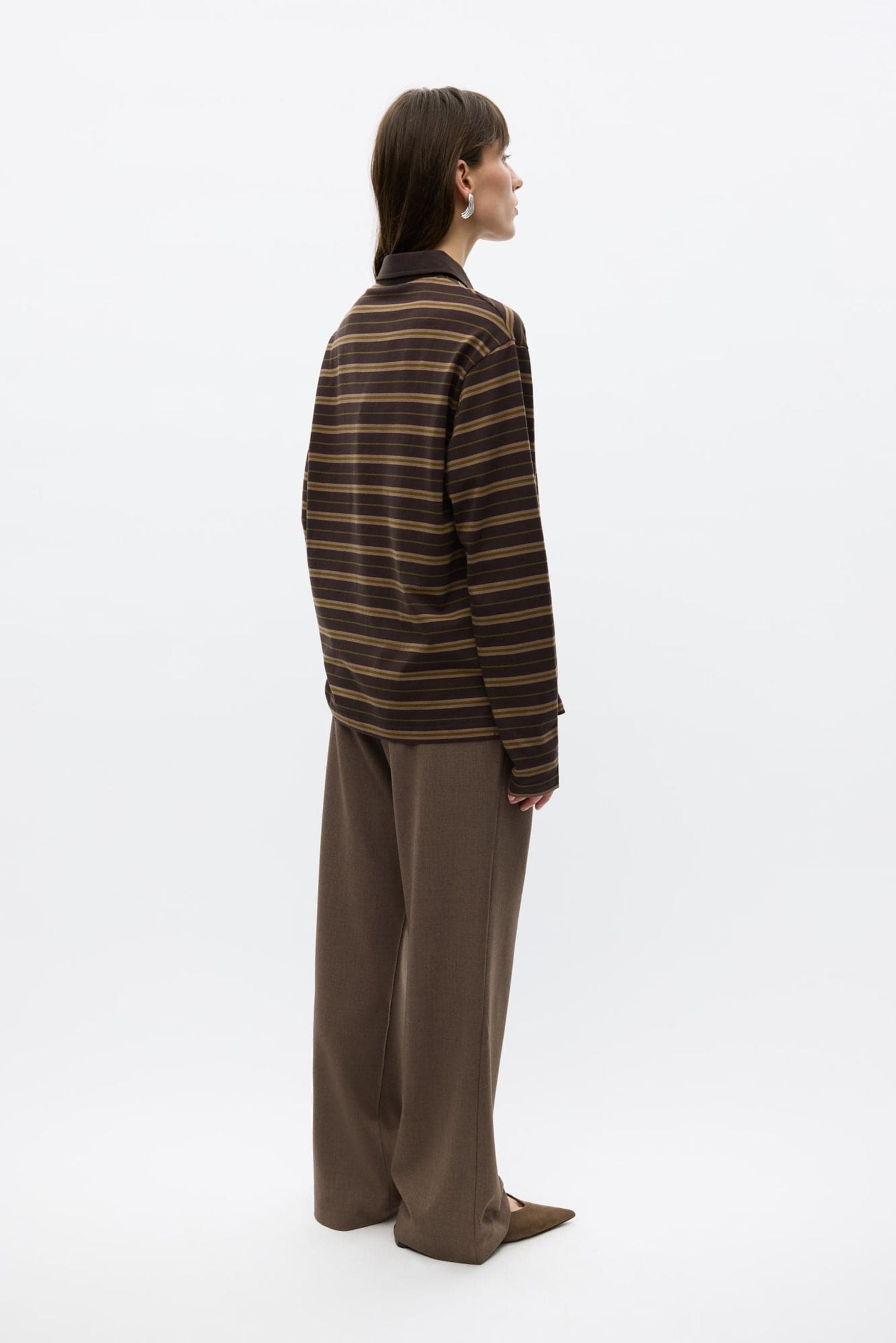 ENKULLA LS POLO ST 5310 Olive Torte Stripe