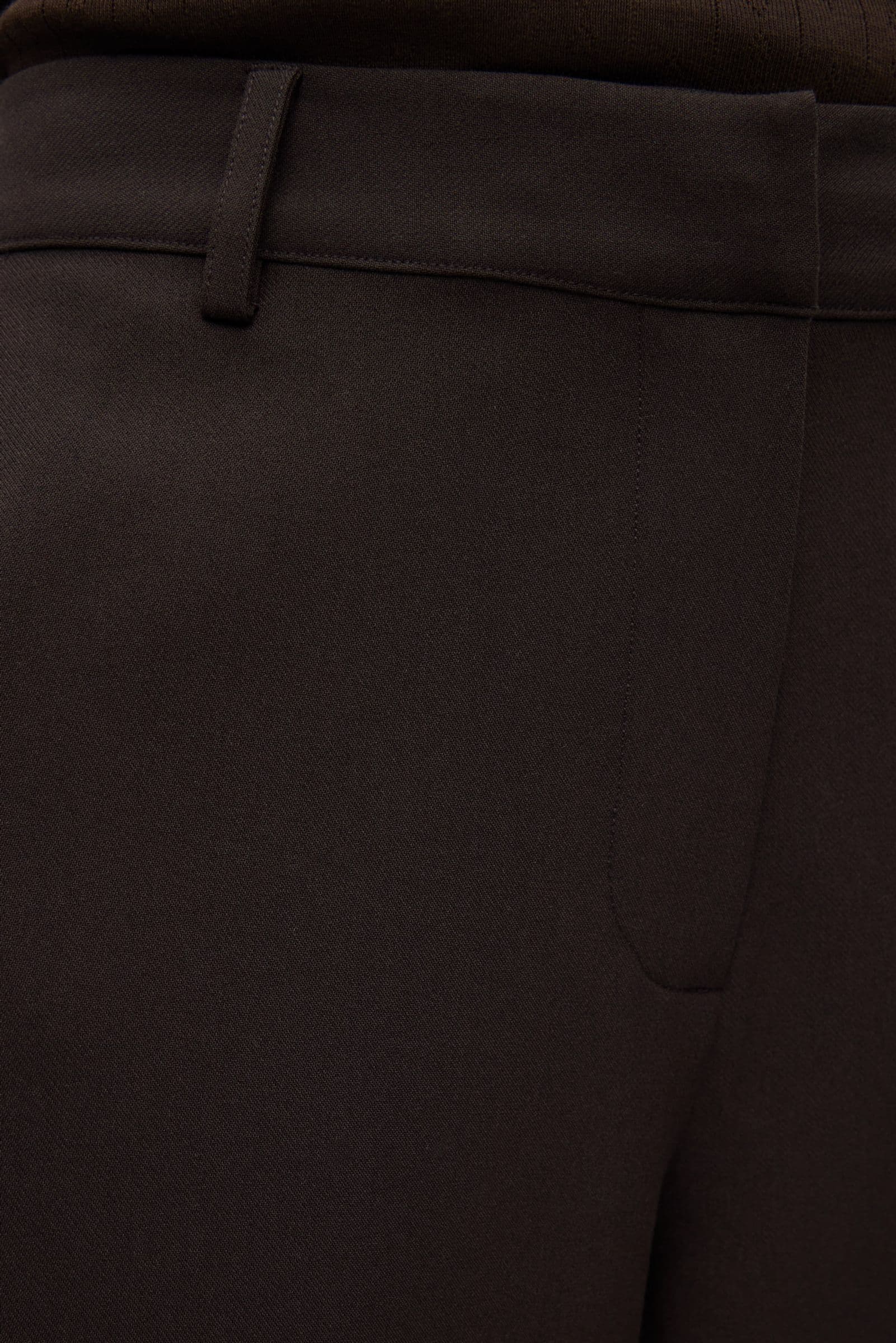 ENRAYE BUTTON PANTS 6797 Chocolate Torte