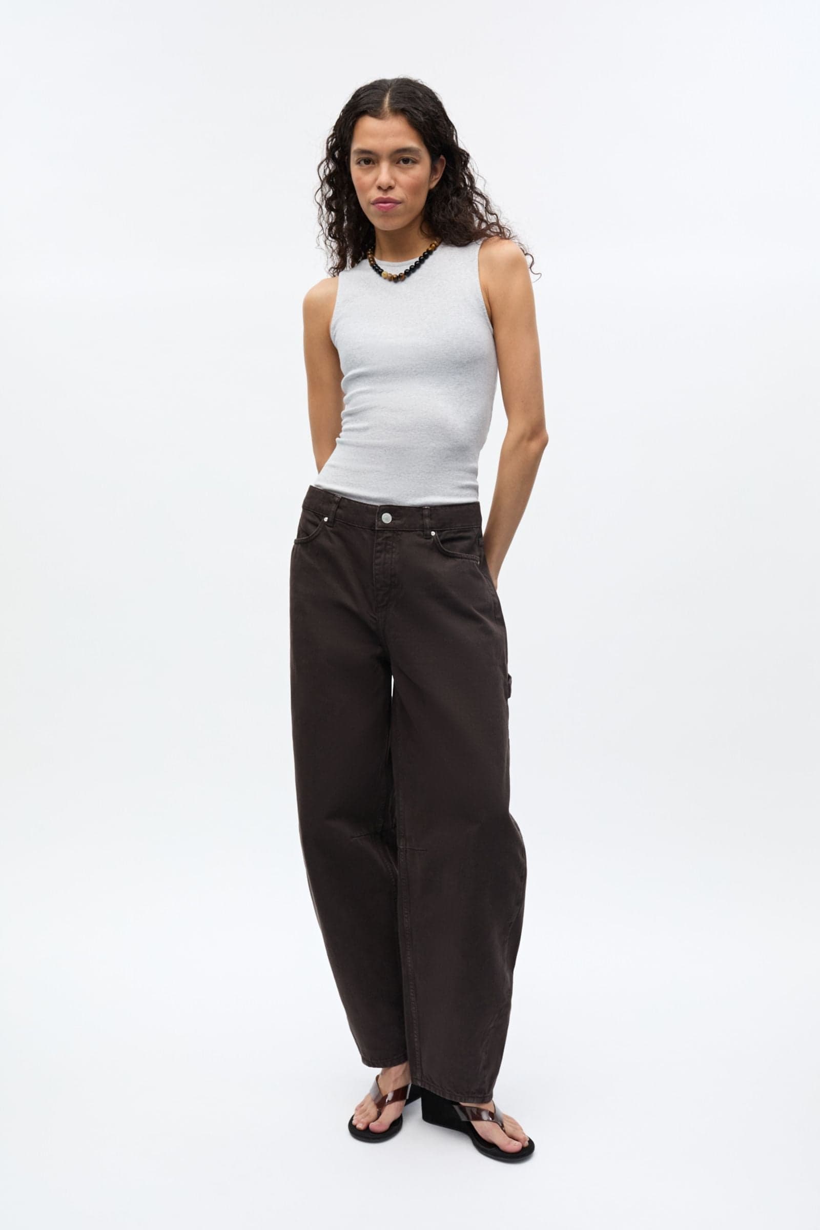 ENBILLIE POCKET JEANS 6803 Worn Chocolate