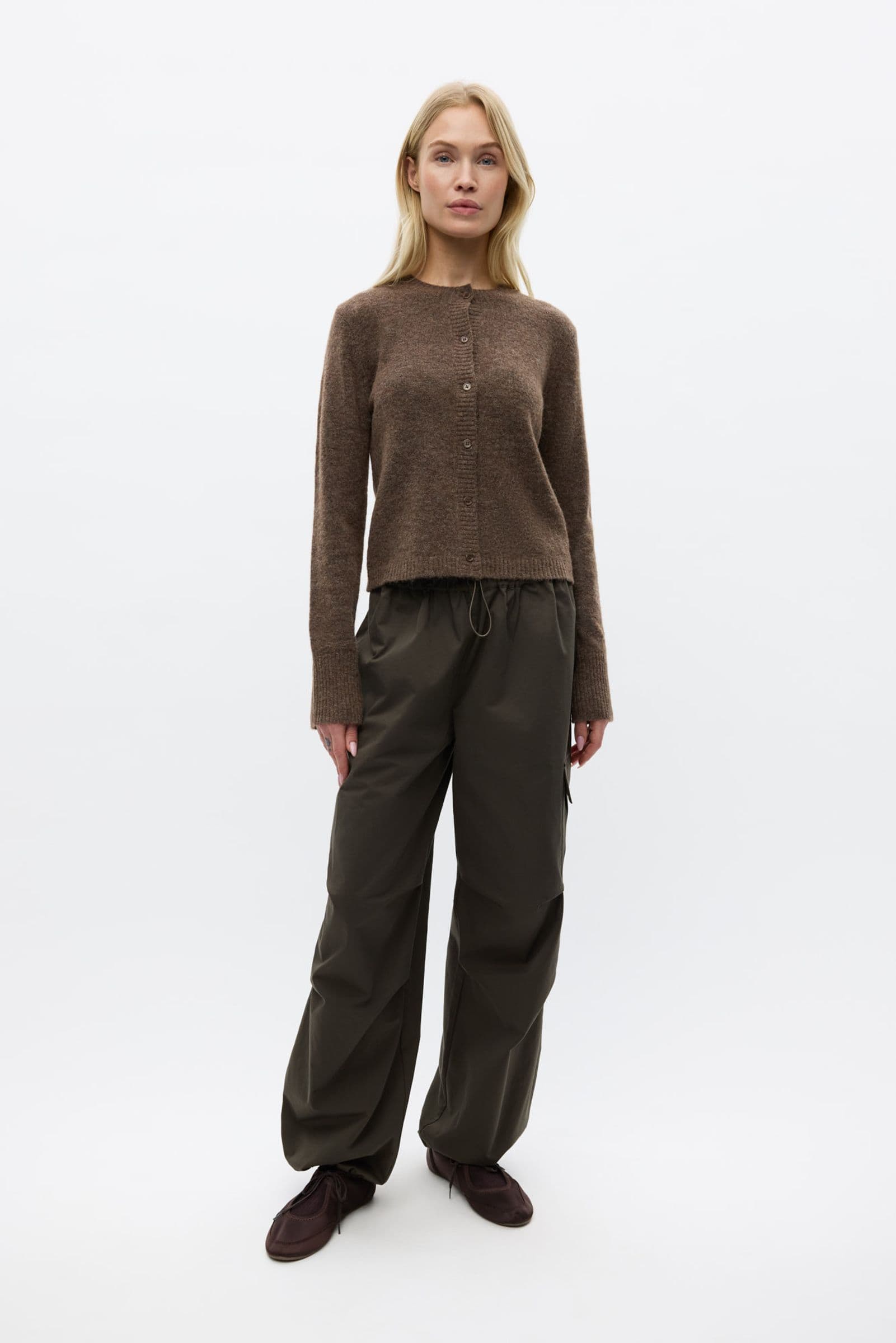ENADA LS CARDIGAN 7454 Walnut Mel
