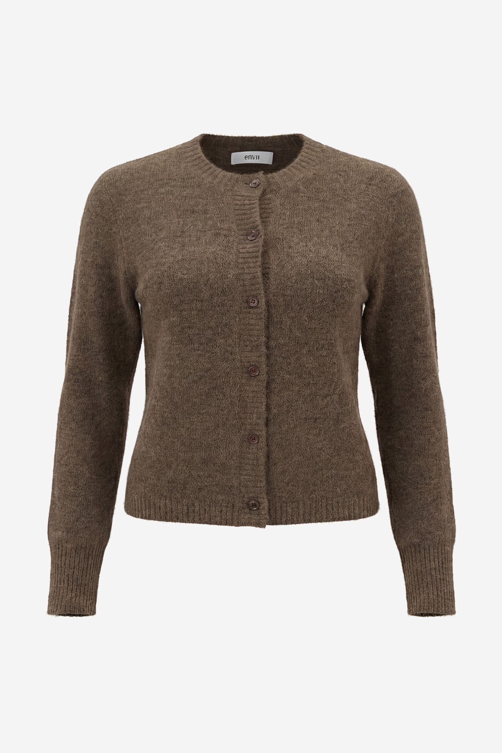 ENADA LS CARDIGAN 7454 Walnut Mel