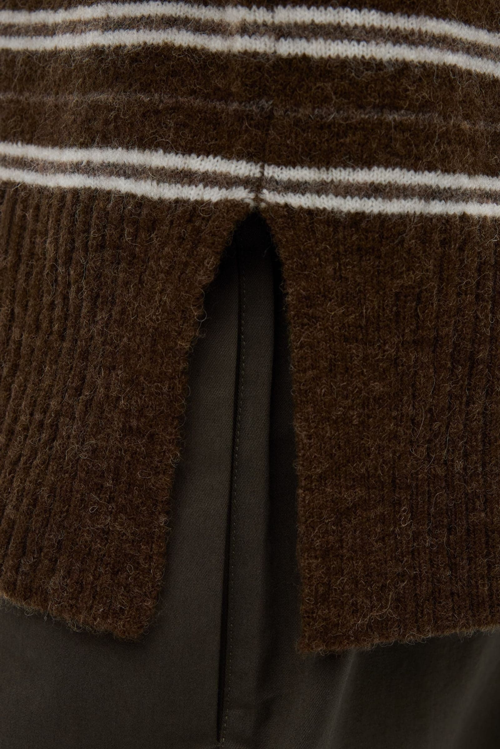 ENADA LS SPLIT KNIT ST 7454 Pine Stripe