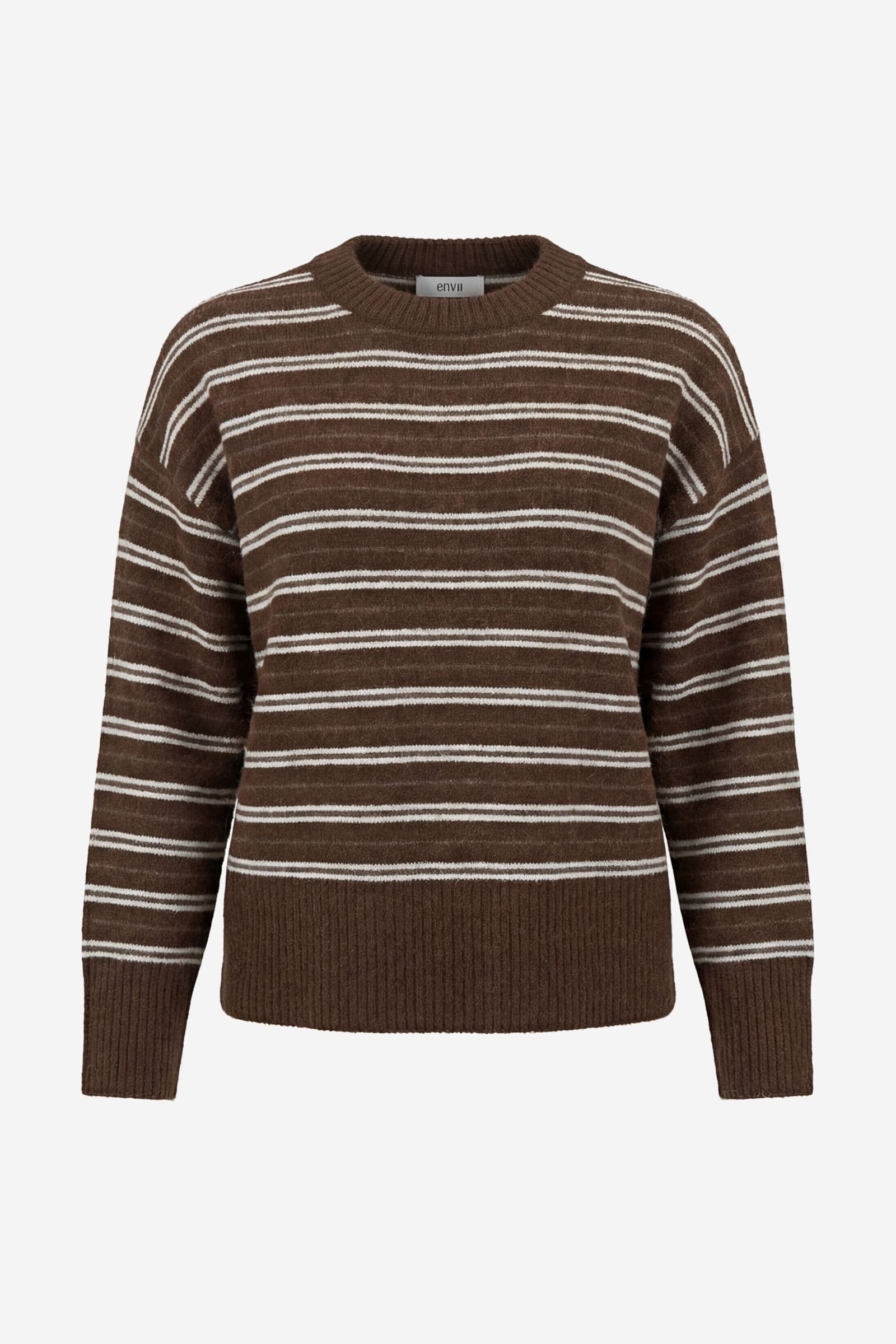 ENADA LS SPLIT KNIT ST 7454 Pine Stripe
