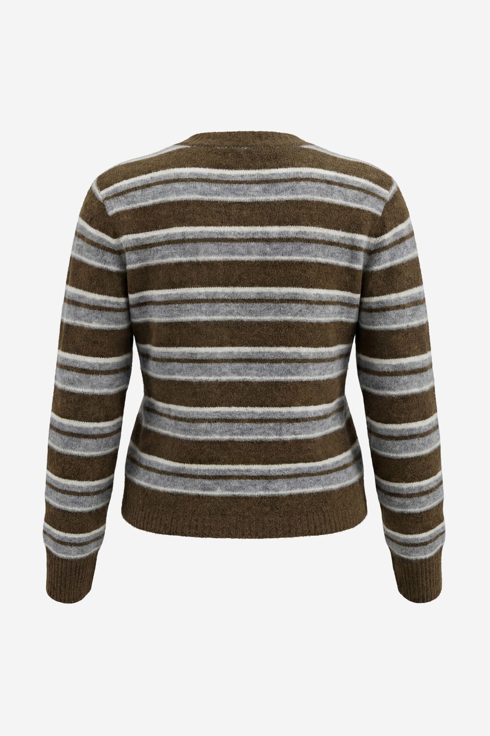 ENADA LS CARDIGAN ST 7454 Olive Stripe