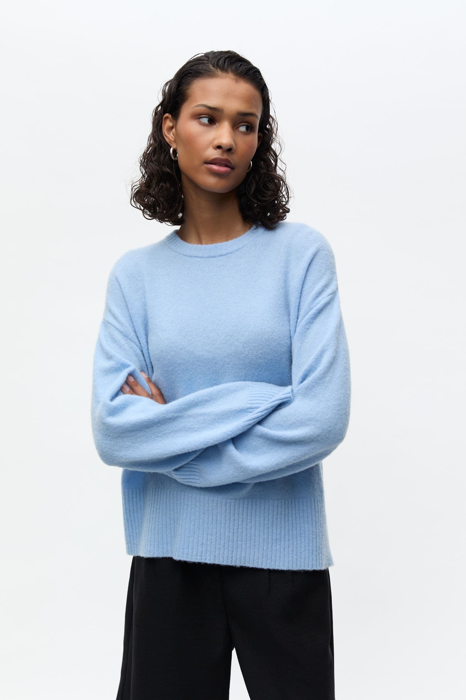 ENADA LS SPLIT KNIT 7454 Powder Blue