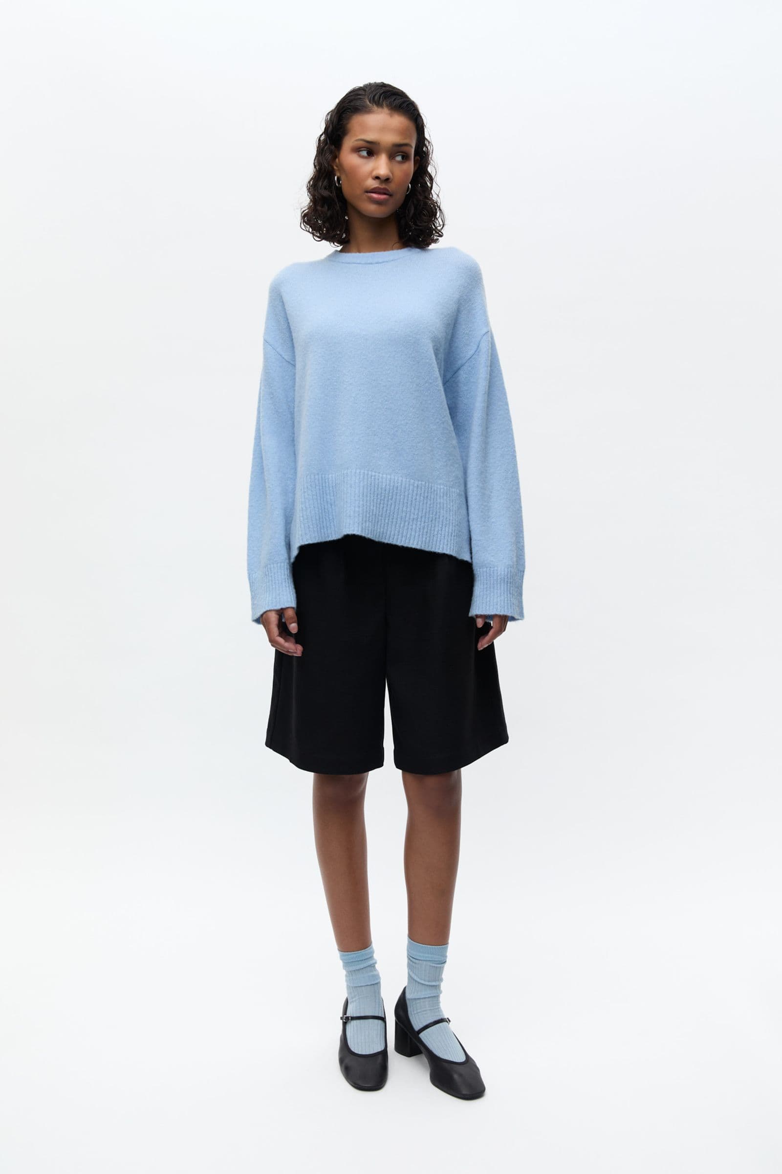 ENADA LS SPLIT KNIT 7454 Powder Blue