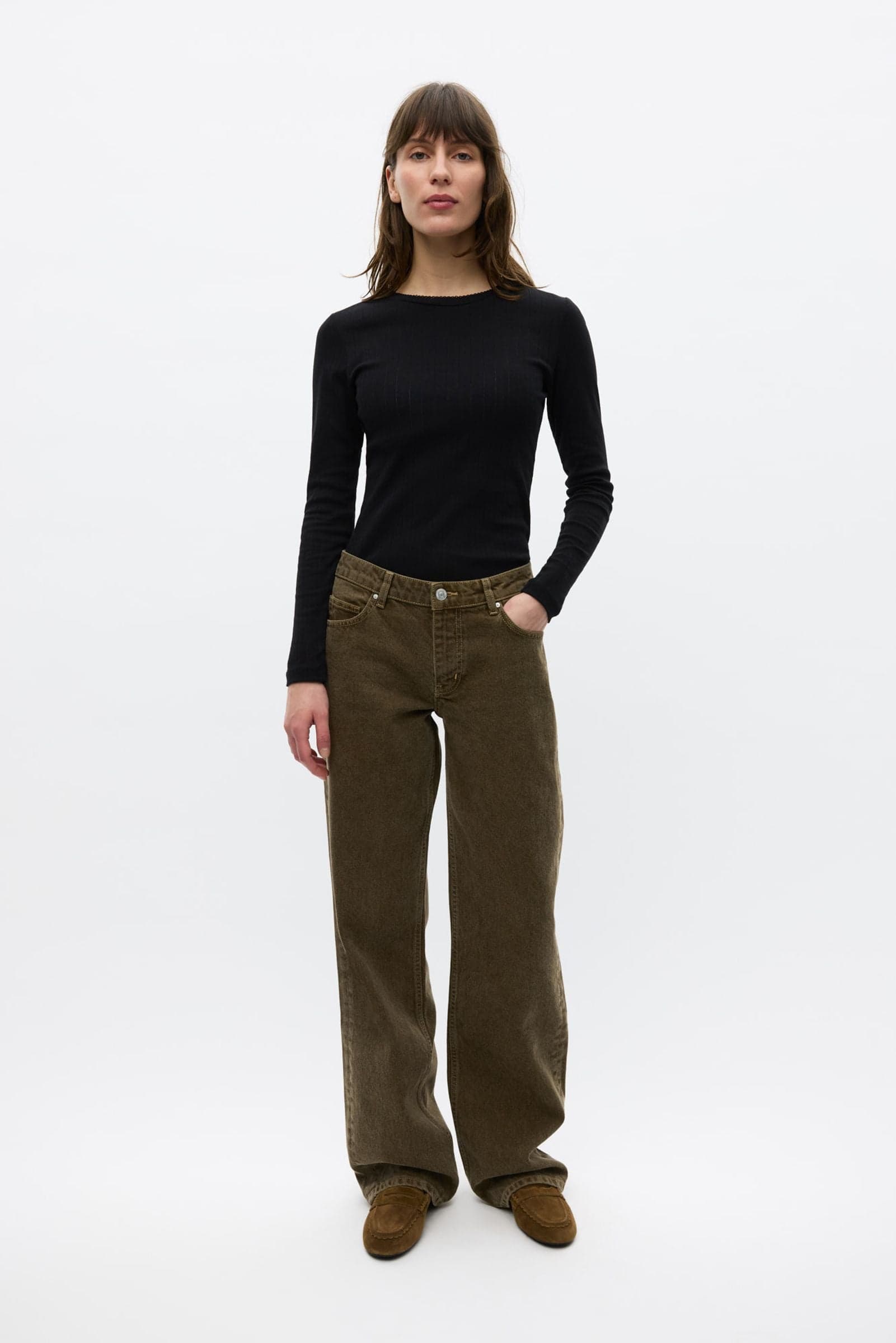 ENBETTY JEANS 7455 Faded Olive