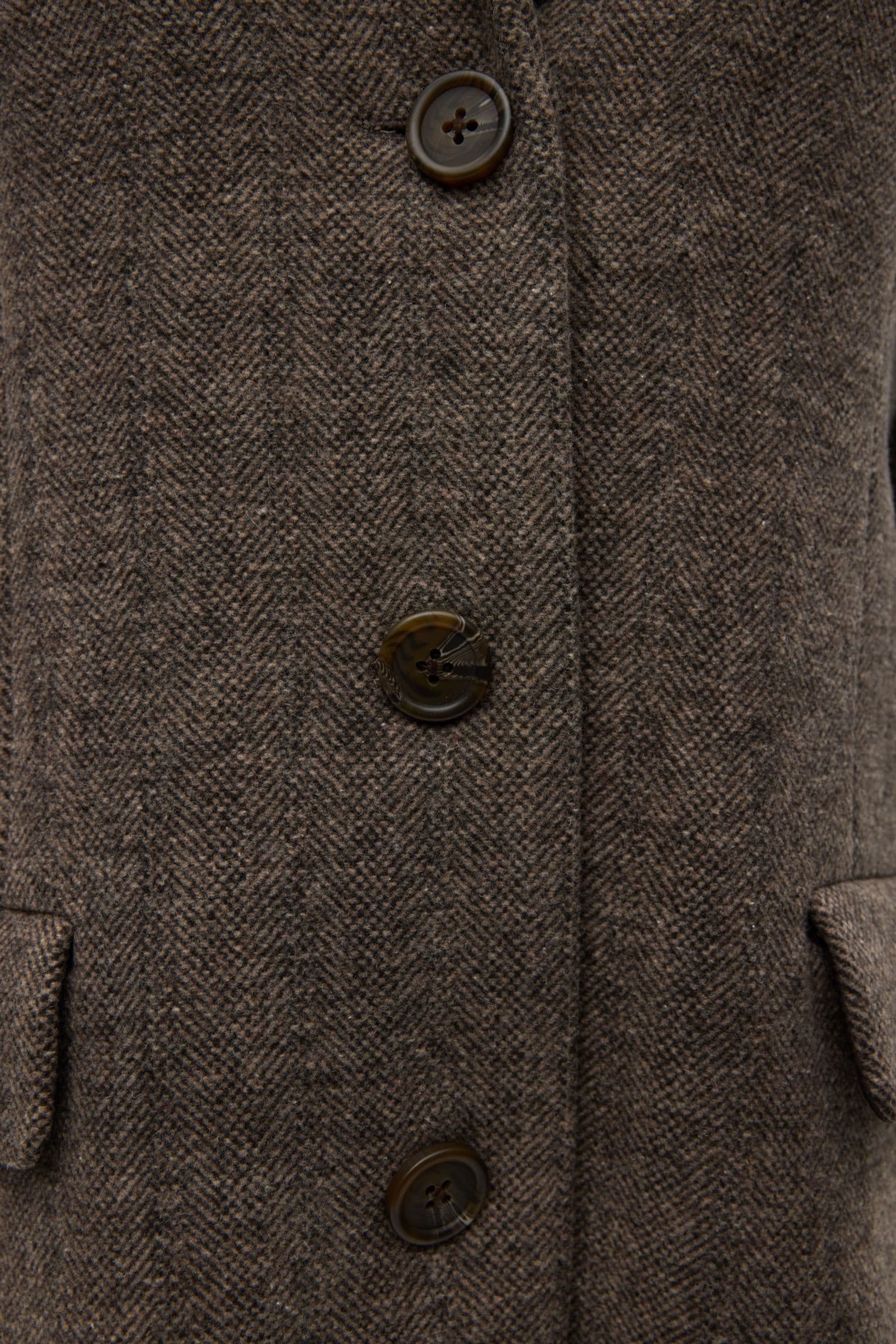 ENVALERIE JACKET 7428 Chocolate Black Stripe